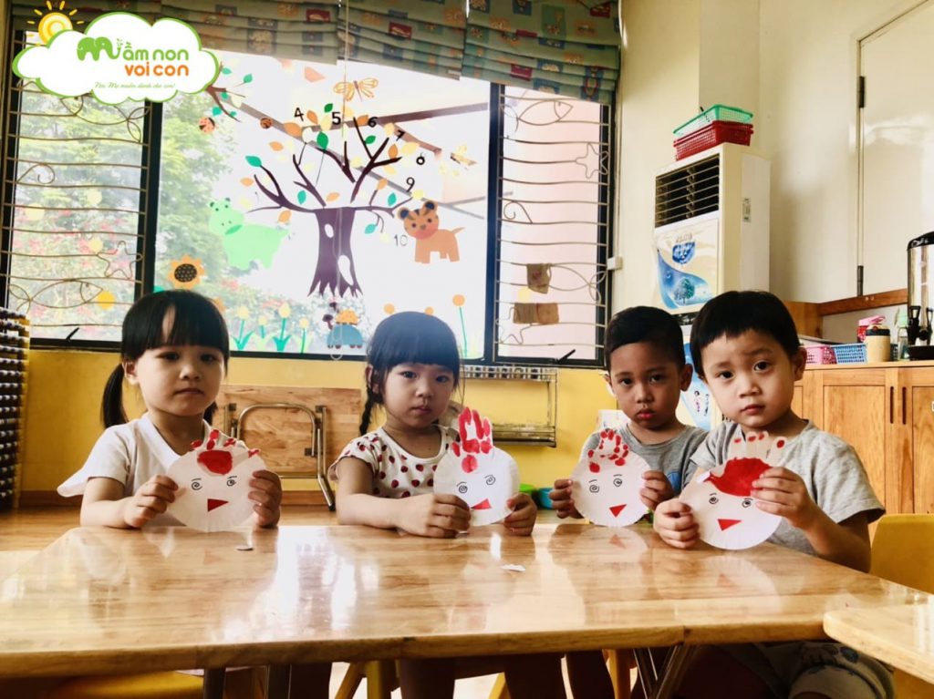 Hoạt Động Tạo Hình Làm Con Gà Của #Lớp_E3 - TRƯỜNG MẦM NON VOI CON