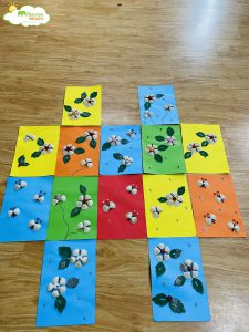 Hoạt Động Làm Tranh Từ Vỏ Ngao Lớp E3 - TRƯỜNG MẦM NON VOI CON