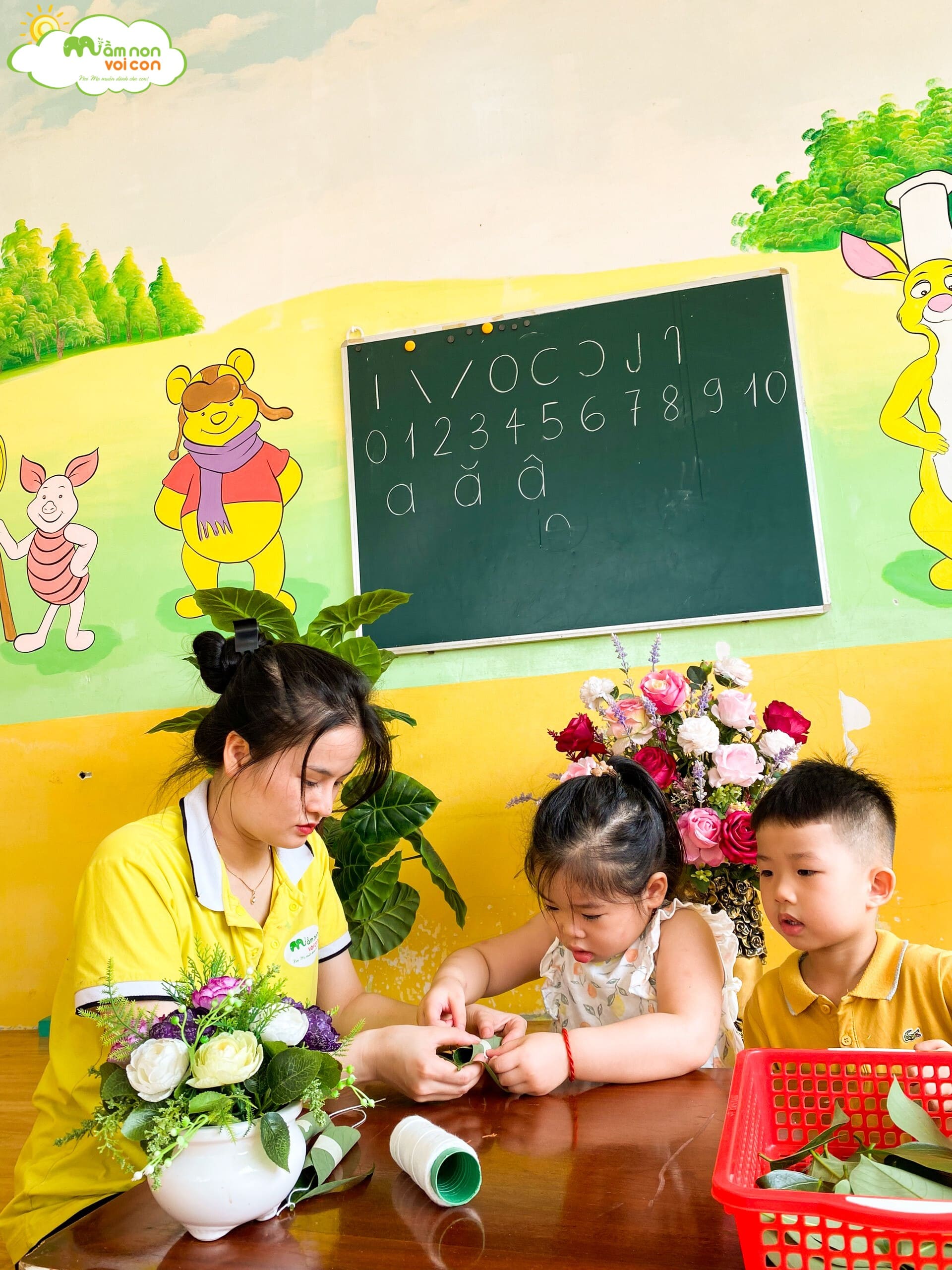 Hoạt Động Tạo Hình: Làm Con Trâu Từ Lá Cây - TRƯỜNG MẦM NON VOI CON