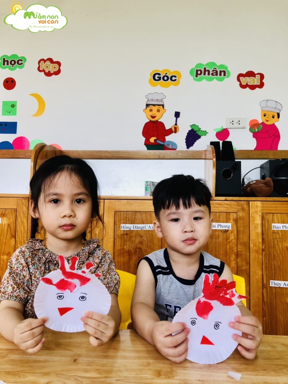 Hoạt Động Tạo Hình Làm Con Gà Của #Lớp_E3 - TRƯỜNG MẦM NON VOI CON