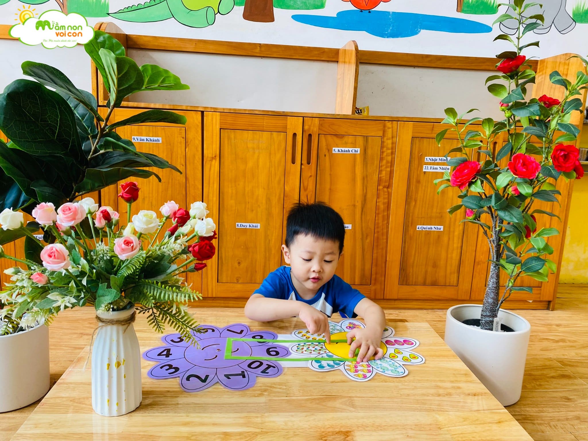 Tìm Hình Tương Ứng Với Số Lớp E6 - TRƯỜNG MẦM NON VOI CON