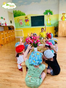 Góc Ẩm Thực Làm Món Phở Cuốn Lớp E3 - TRƯỜNG MẦM NON VOI CON