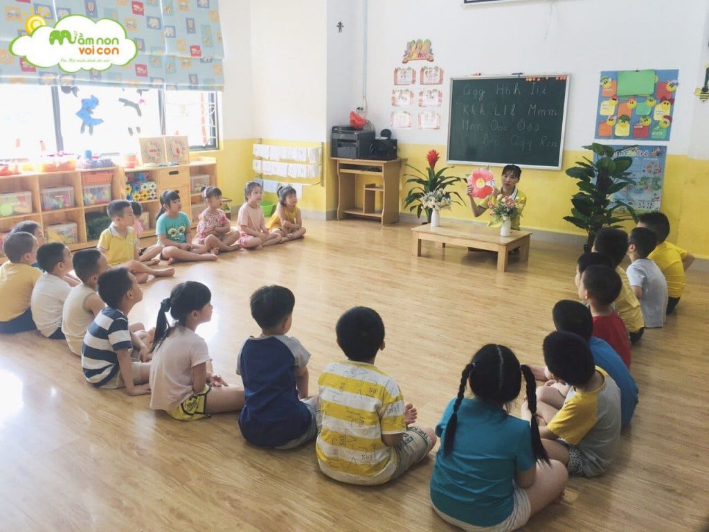 Giờ Học Làm Quen Với Chữ Cái Lớp E8 - TRƯỜNG MẦM NON VOI CON