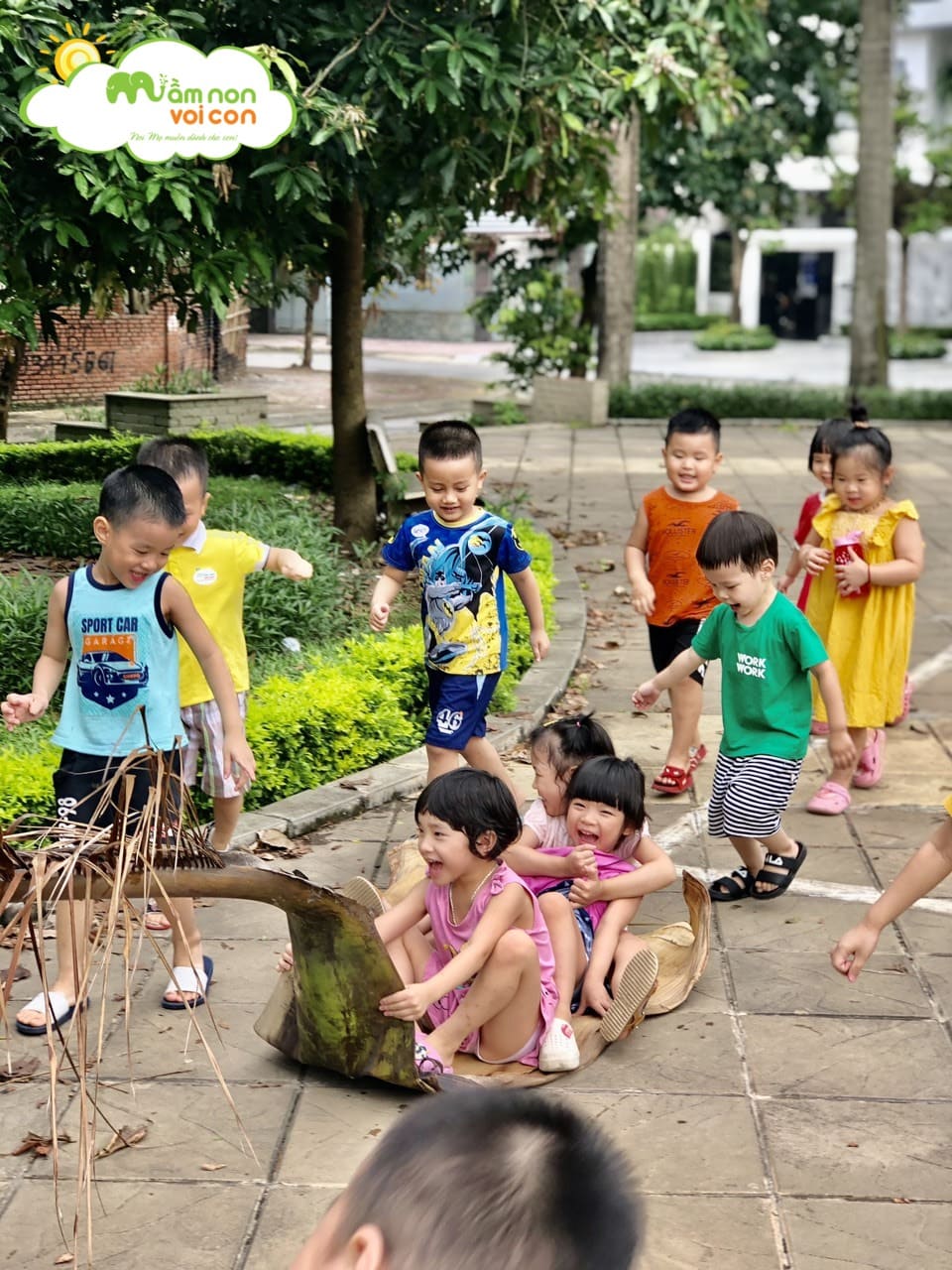 Hoạt Động Ngoài Trời Lớp E3 Và Lớp E6 - TRƯỜNG MẦM NON VOI CON