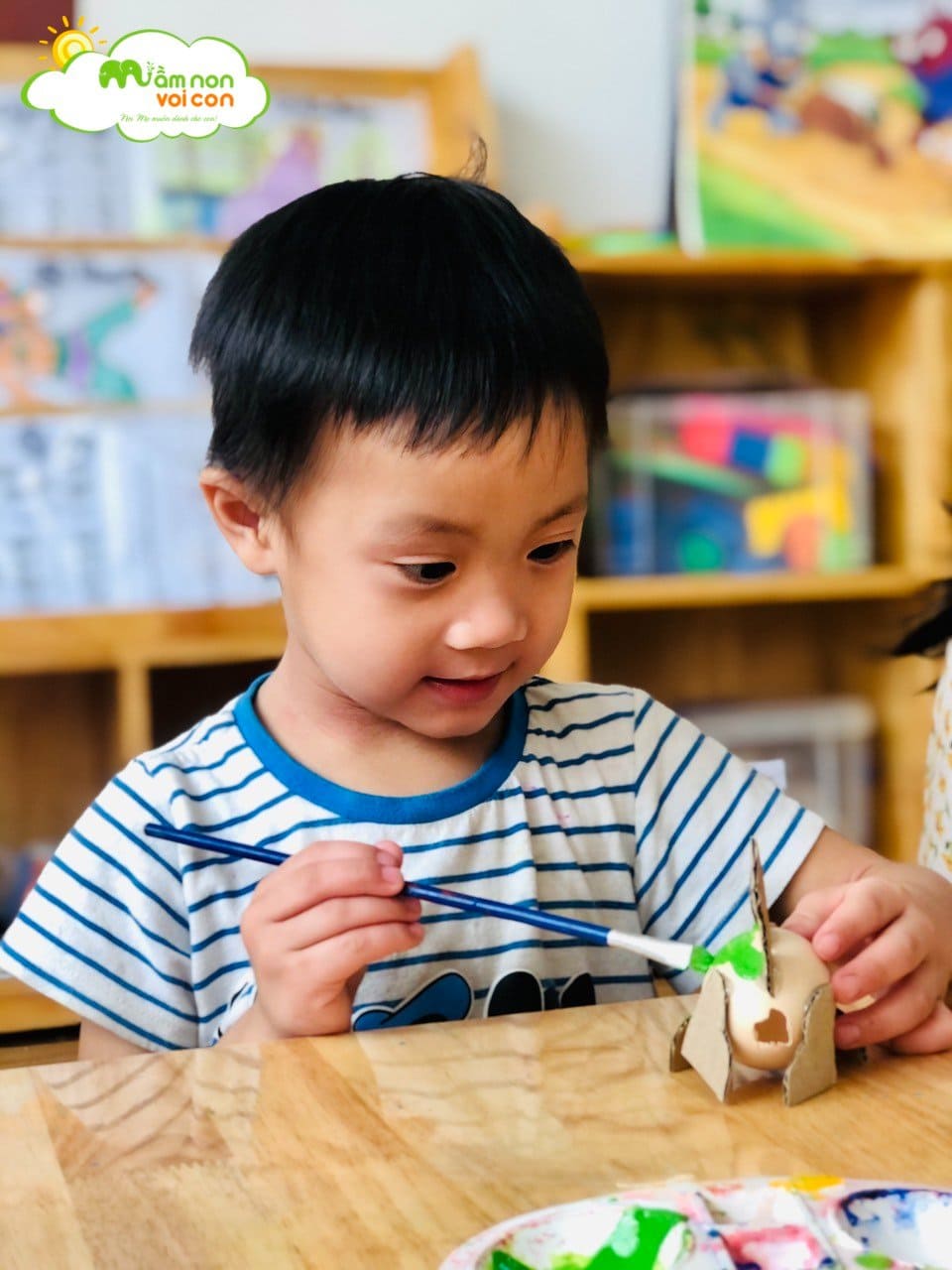 Góc Sáng Tạo Làm Đồ Chơi Từ Vỏ Trứng - TRƯỜNG MẦM NON VOI CON