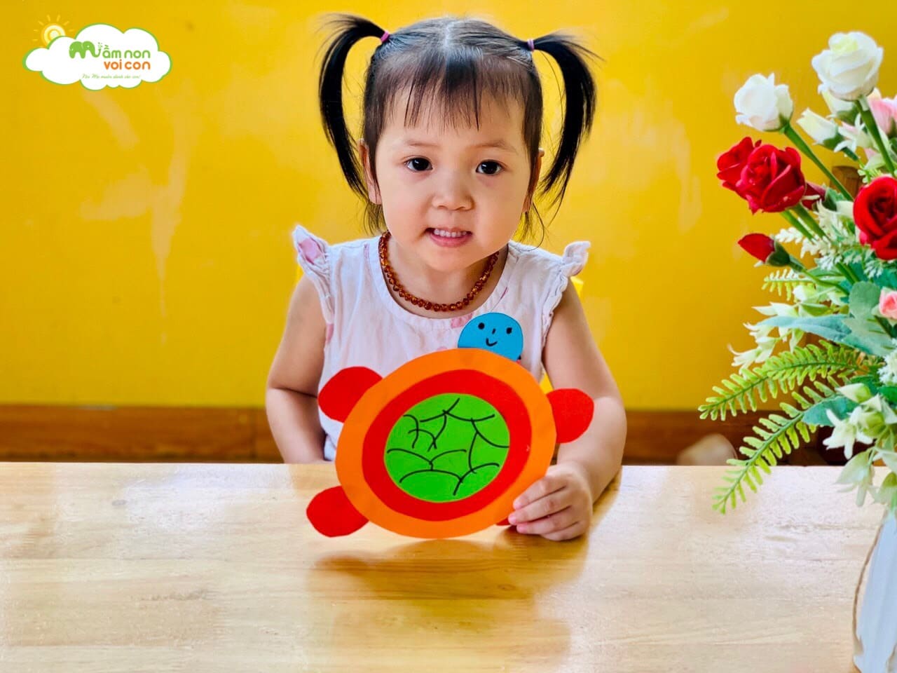 Hoạt Động Tạo Hình Bé Làm Con rùa Lớp E3 - TRƯỜNG MẦM NON VOI CON