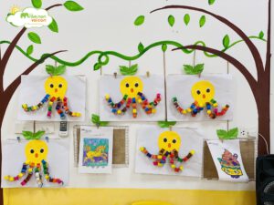 Lớp E6 Làm Con Bạch Tuộc Thật Sáng Tạo - TRƯỜNG MẦM NON VOI CON