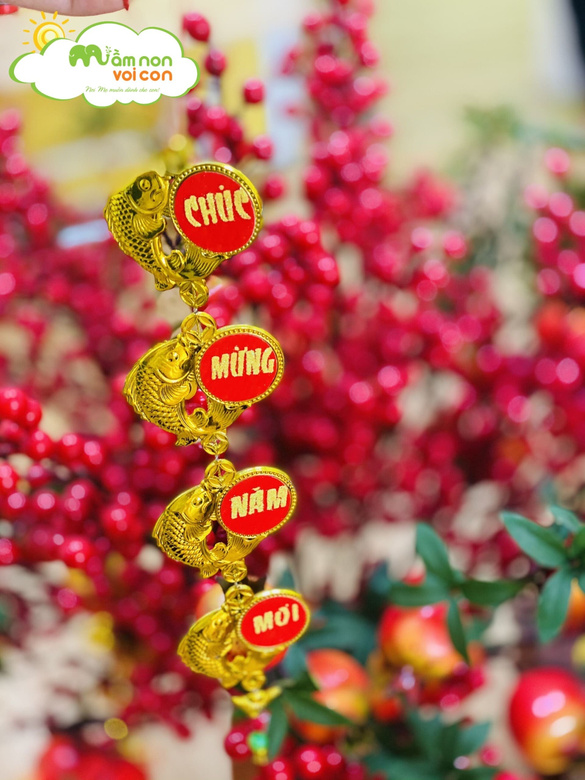 HOẠT ĐỘNG TẠO HÌNH: VẼ TRANH HOA ĐÀO NGÀY TẾT BẰNG TĂM BÔNG - TRƯỜNG MẦM NON VOI CON