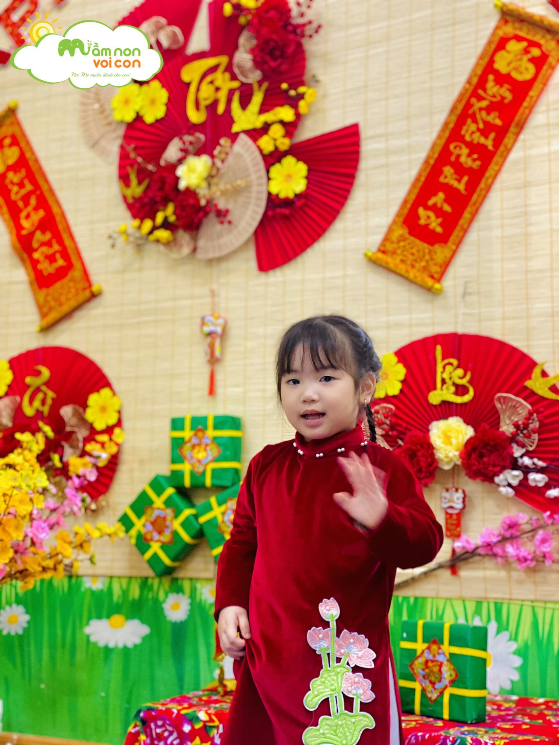 BÉ GÓI BÁNH CHƯNG NGÀY TẾT - TRƯỜNG MẦM NON VOI CON