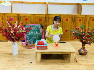 THÍ NGHIỆM "BÓNG BAY KHÔNG CHÁY KHI ĐỐT" - TRƯỜNG MẦM NON VOI CON