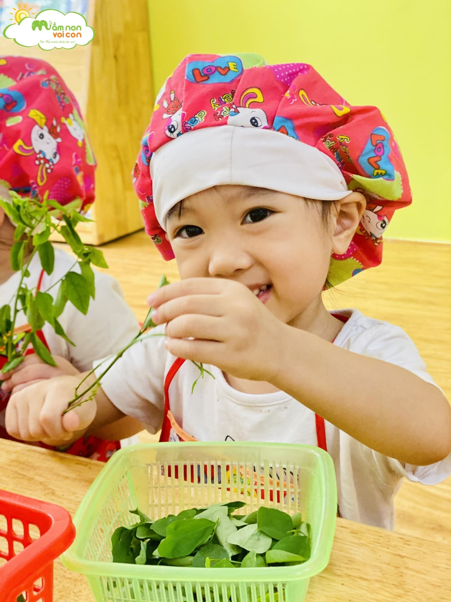 HOẠT ĐỘNG TRẢI NGHIỆM: BÉ TUỐT RAU NGÓT - TRƯỜNG MẦM NON VOI CON