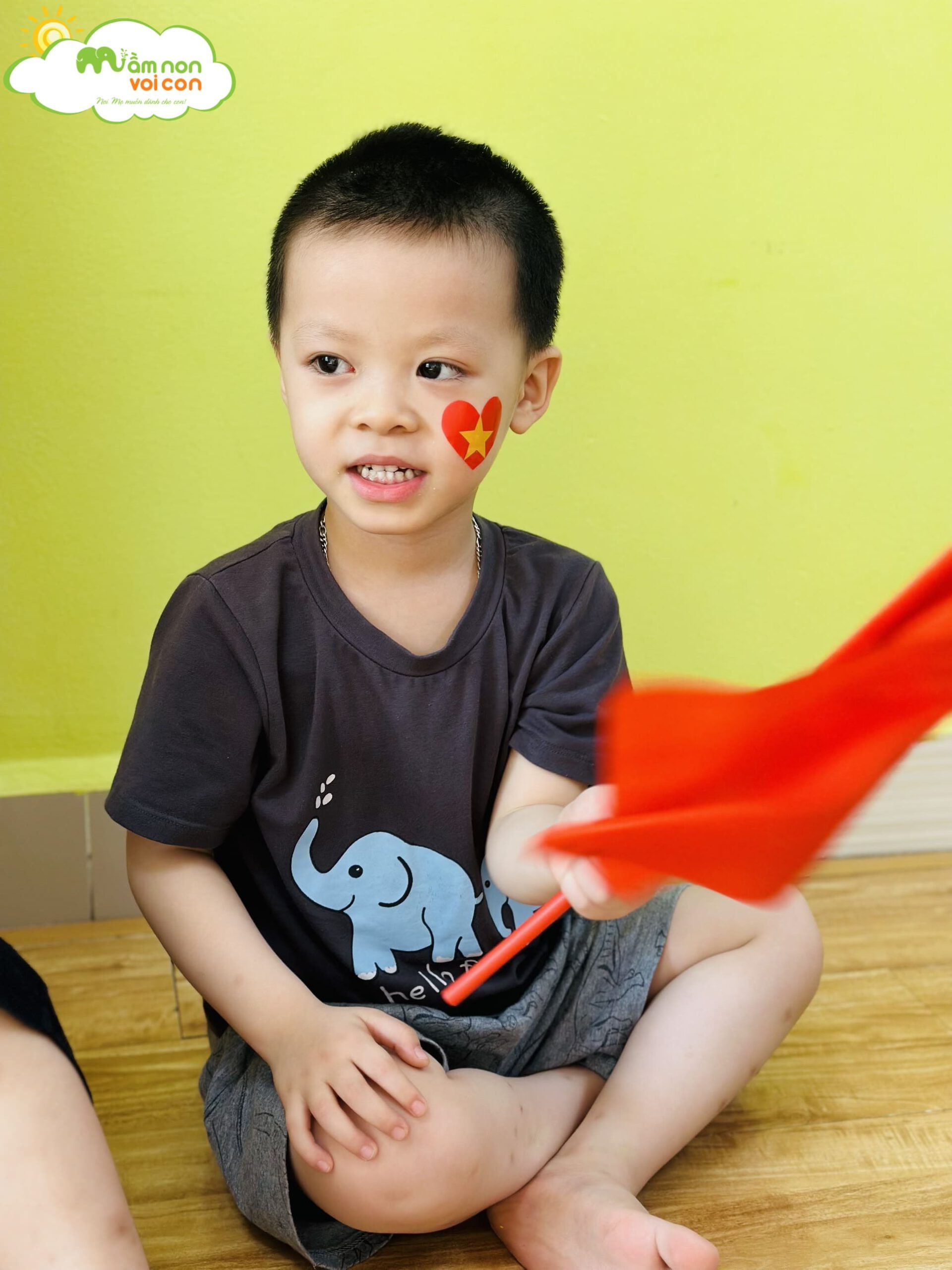 Hoạt động chào mừng Quốc khánh 2/9 - TRƯỜNG MẦM NON VOI CON