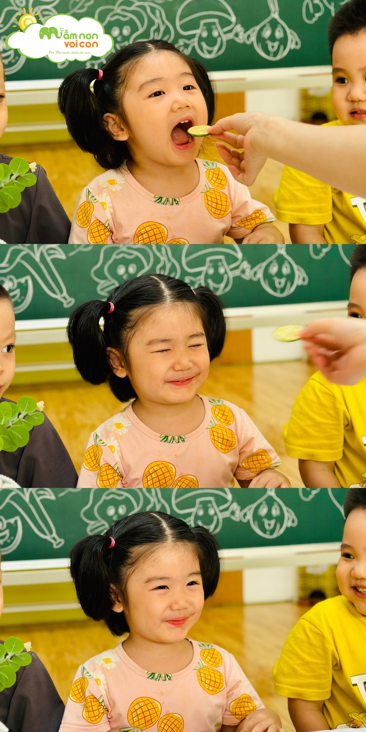 HOẠT ĐỘNG TRẢI NGHIỆM: “ SỰ BÙNG NỔ VỊ GIÁC ” - TRƯỜNG MẦM NON VOI CON