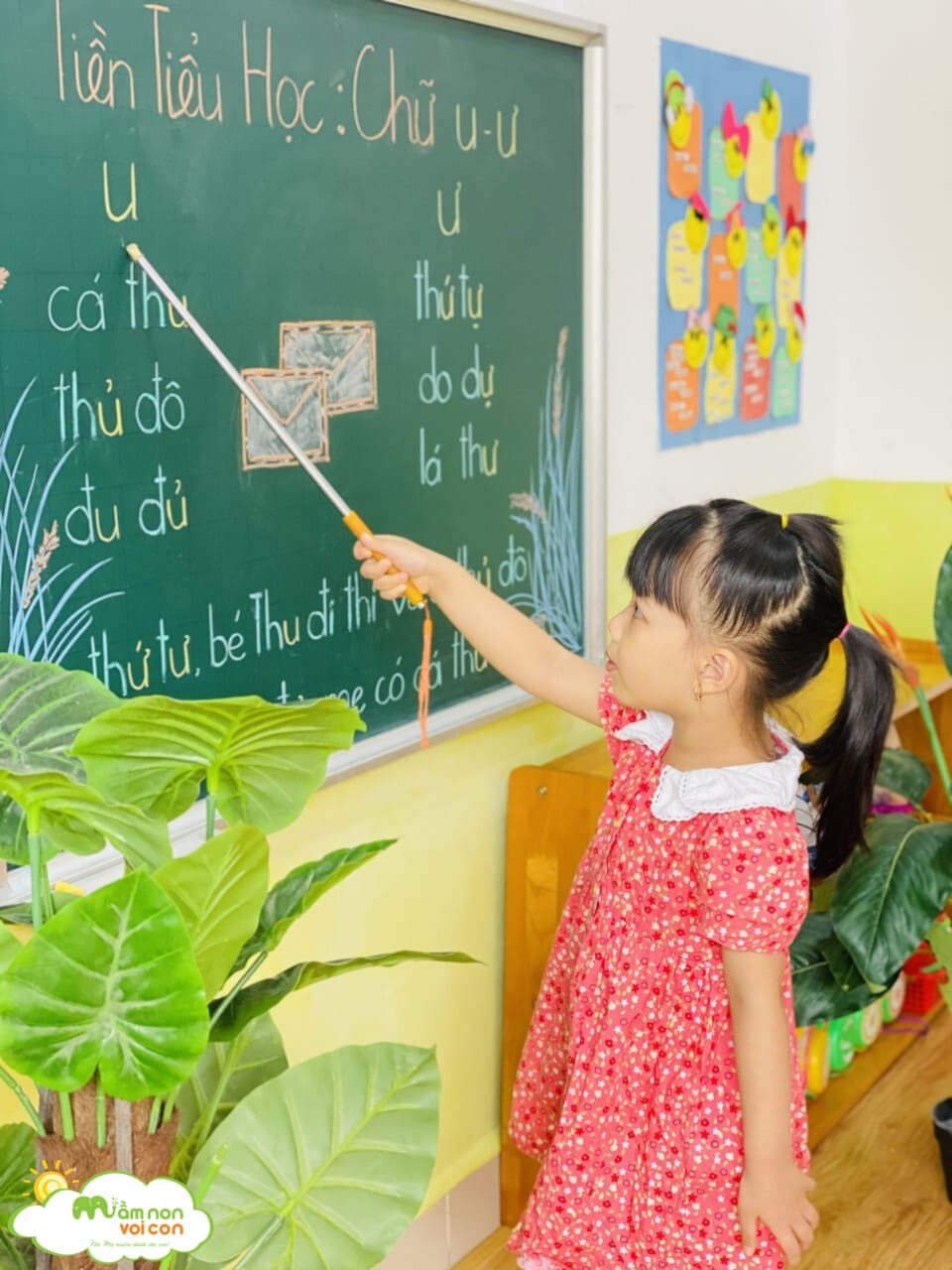 TIỀN TIỂU HỌC: HỌC CHỮ U - Ư - TRƯỜNG MẦM NON VOI CON