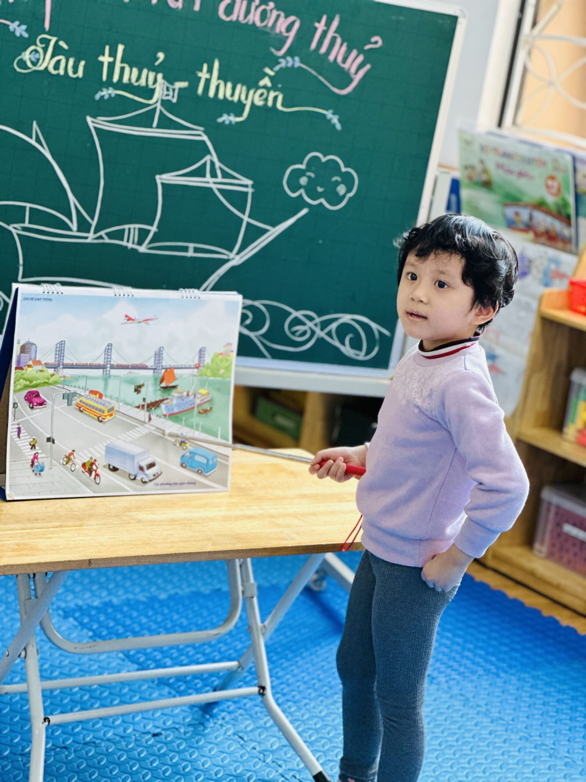 HOẠT ĐỘNG "KHÁM PHÁ PTGT ĐƯỜNG THỦY" - TRƯỜNG MẦM NON VOI CON