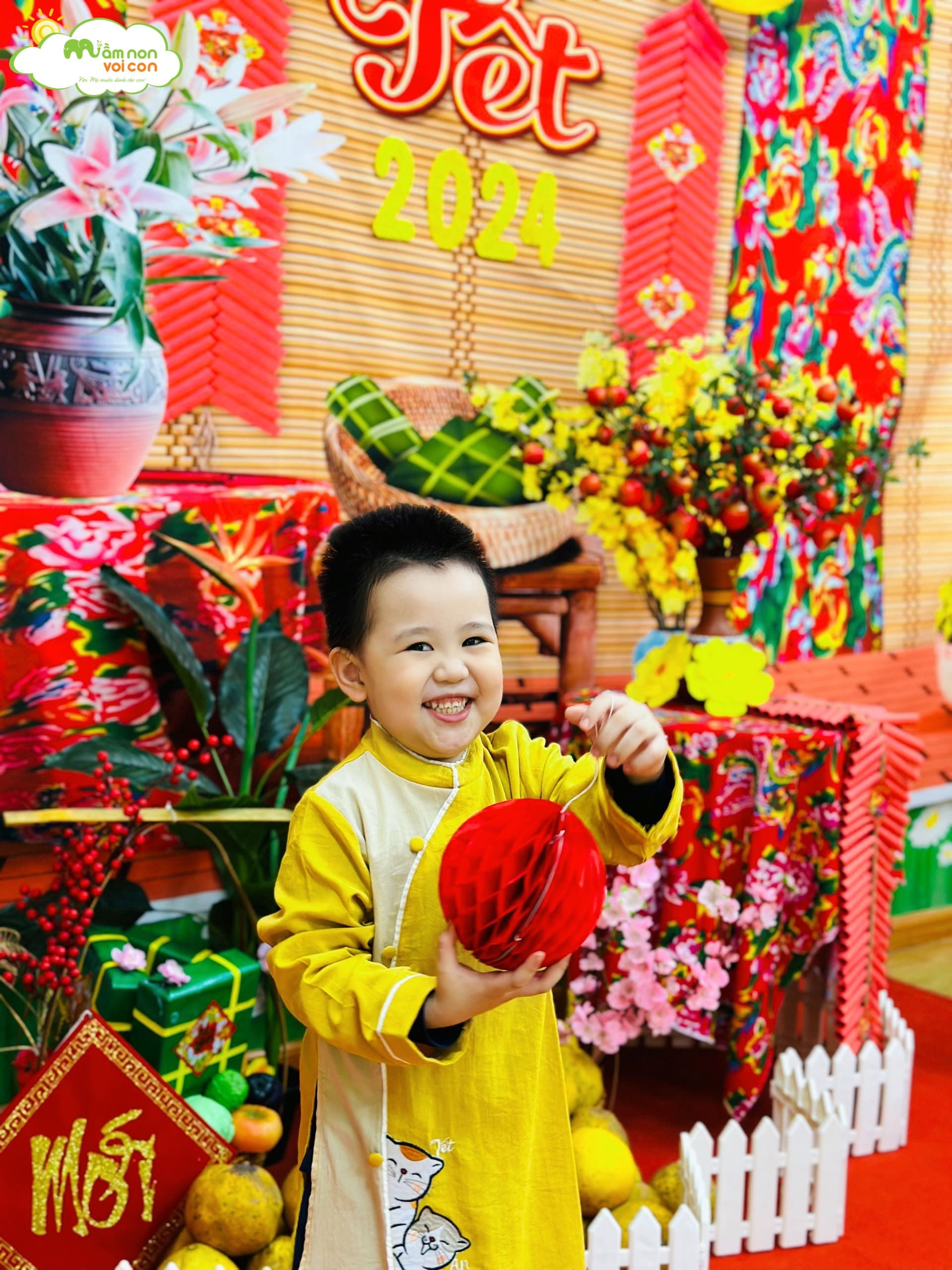 ĐÓN TẾT RỘN RÀNG NGẬP TRÀN ẢNH ĐẸP - TRƯỜNG MẦM NON VOI CON