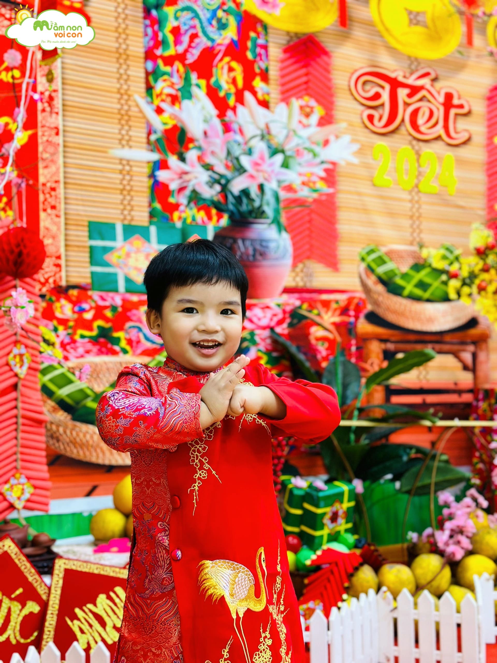 ĐÓN TẾT RỘN RÀNG NGẬP TRÀN ẢNH ĐẸP - TRƯỜNG MẦM NON VOI CON