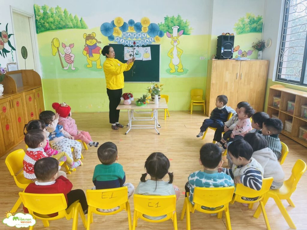 NHẬN BIẾT, TẬP NÓI VÀ PHÁT TRIỂN NGÔN NGỮ - TRƯỜNG MẦM NON VOI CON