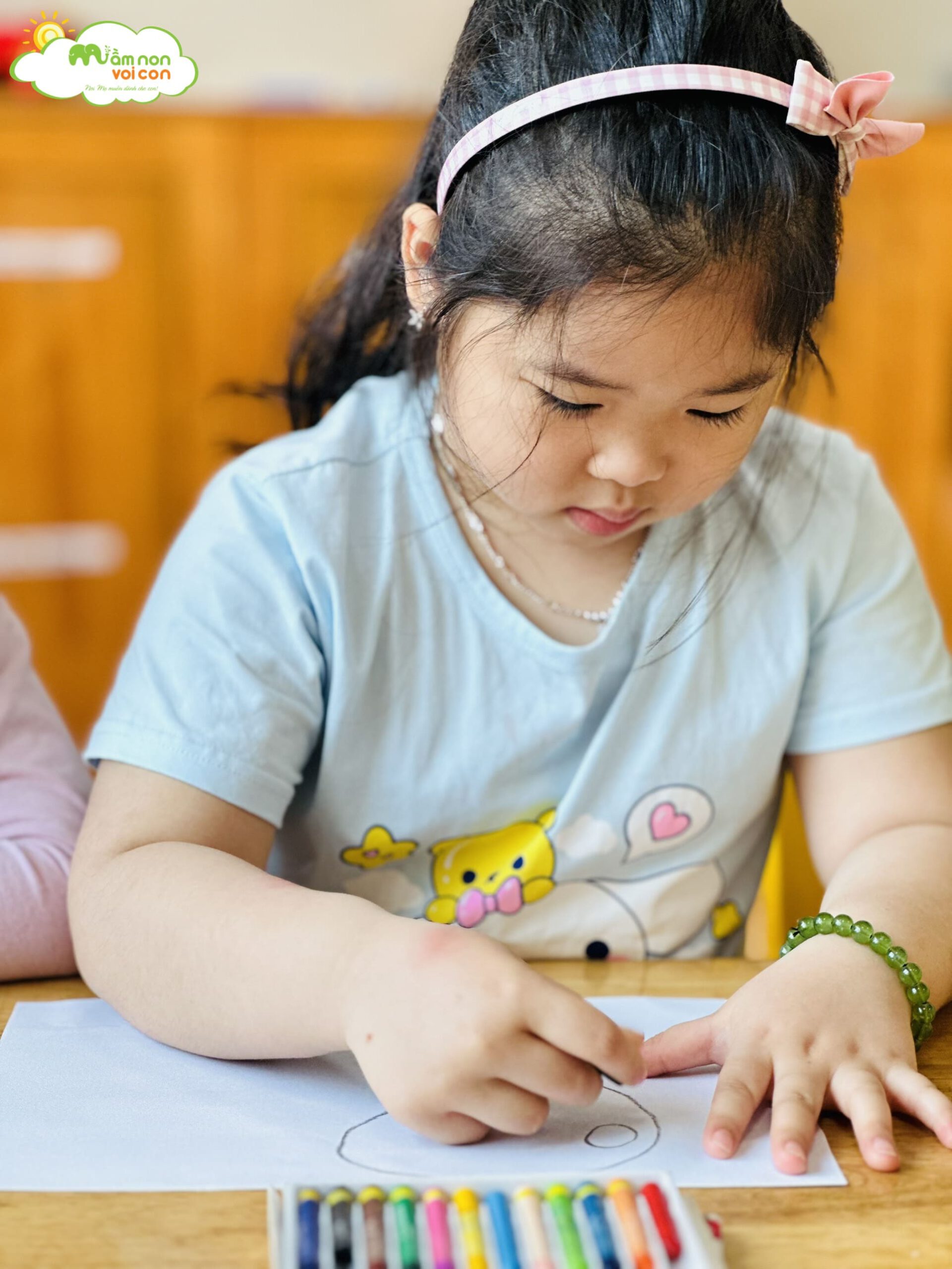 TÌM HIỂU VÀ VẼ CÂY XANH YÊU THÍCH - TRƯỜNG MẦM NON VOI CON