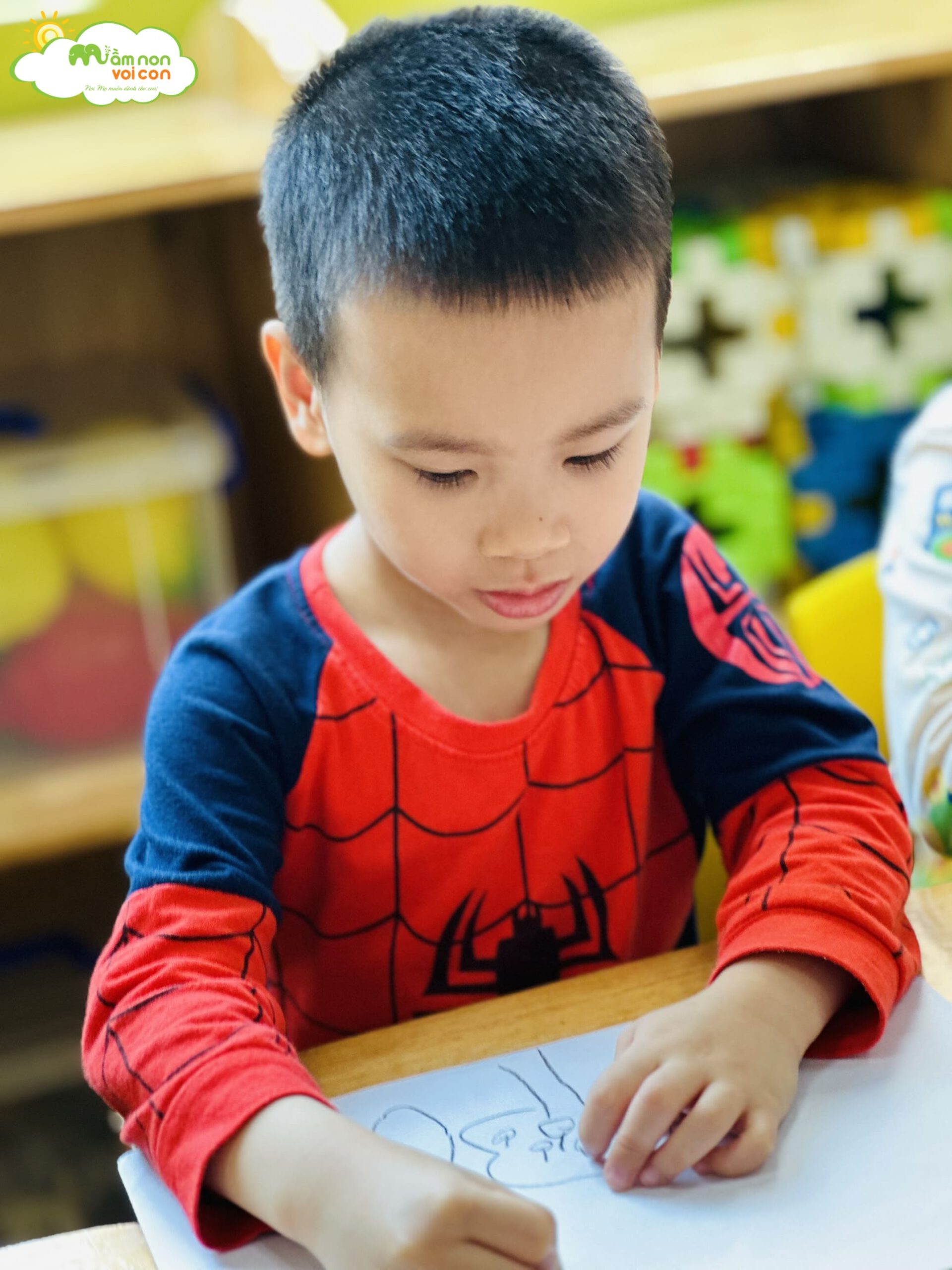 TÌM HIỂU VÀ VẼ CÂY XANH YÊU THÍCH - TRƯỜNG MẦM NON VOI CON