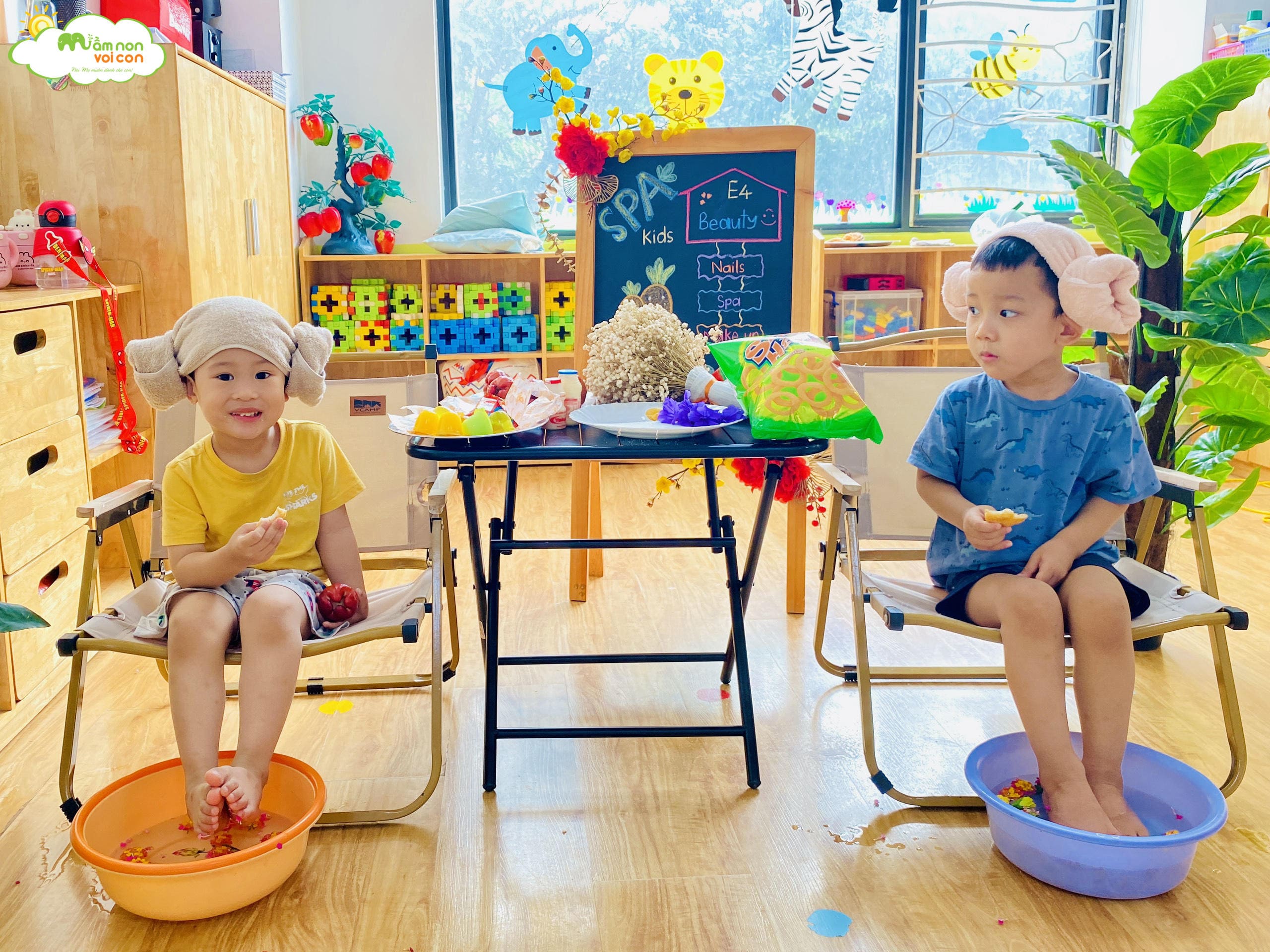 TRẢI NGHIỆM SPA KIDS - LỚP E4 - TRƯỜNG MẦM NON VOI CON