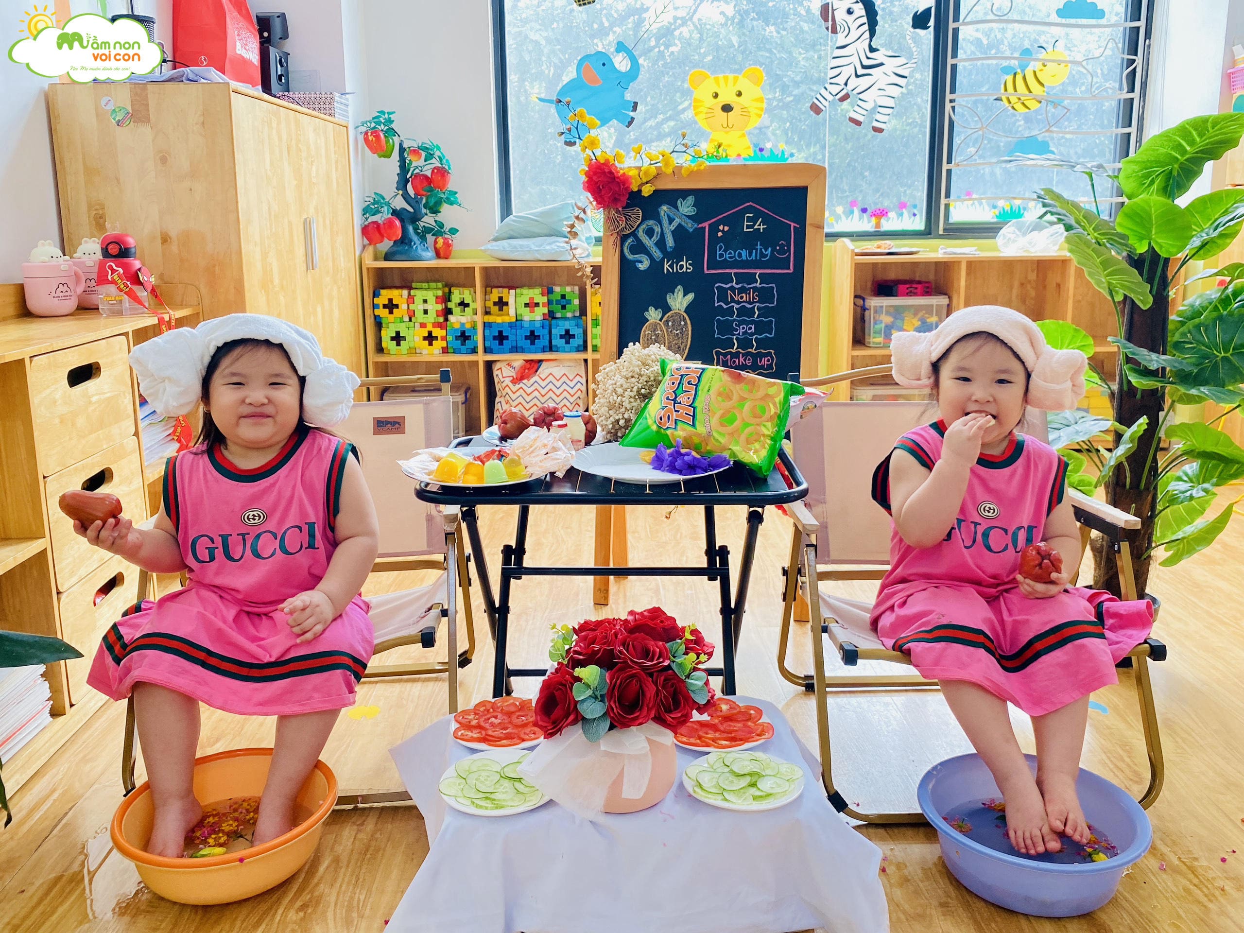 TRẢI NGHIỆM SPA KIDS - LỚP E4 - TRƯỜNG MẦM NON VOI CON