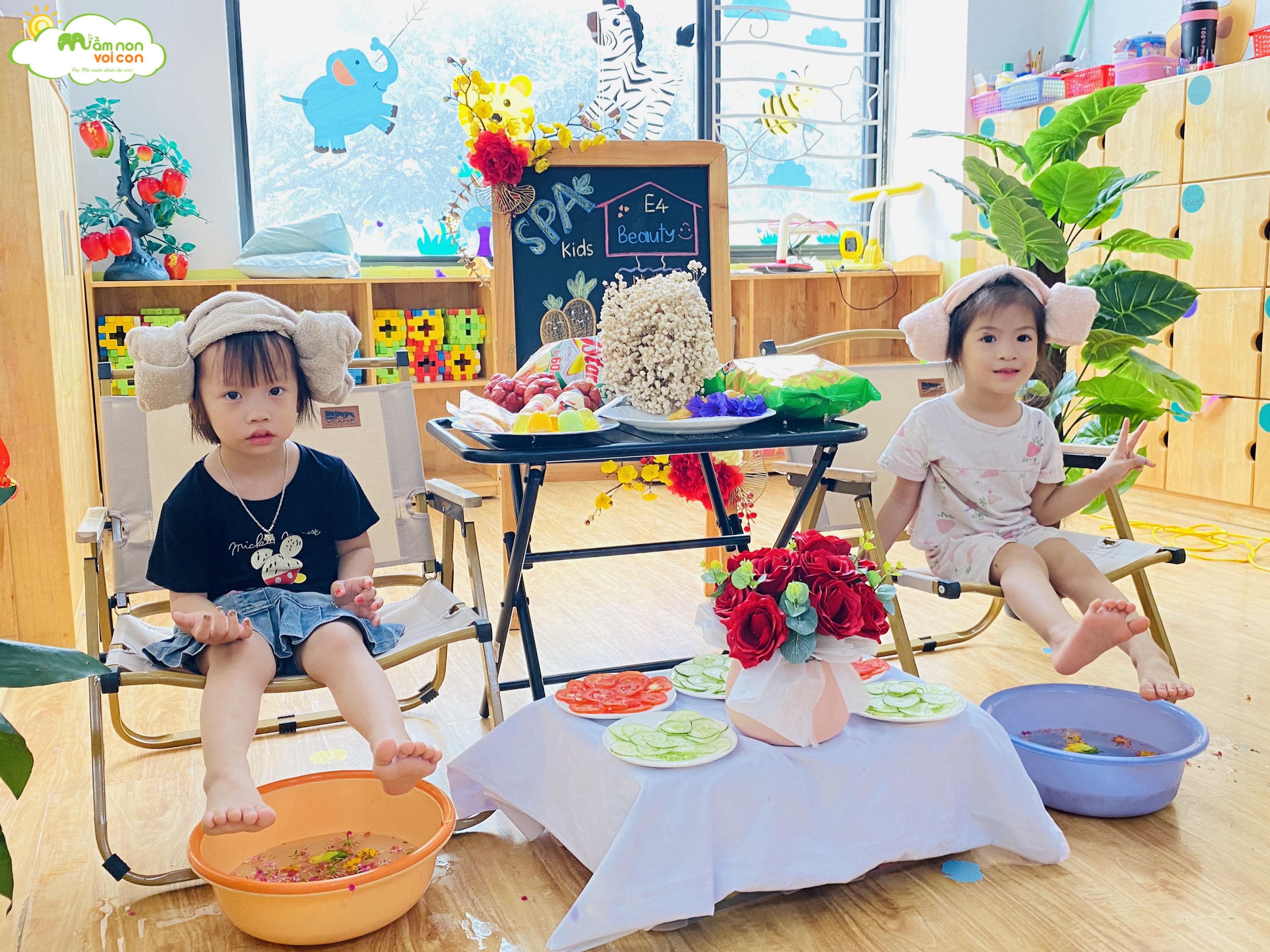 TRẢI NGHIỆM SPA KIDS - LỚP E4 - TRƯỜNG MẦM NON VOI CON