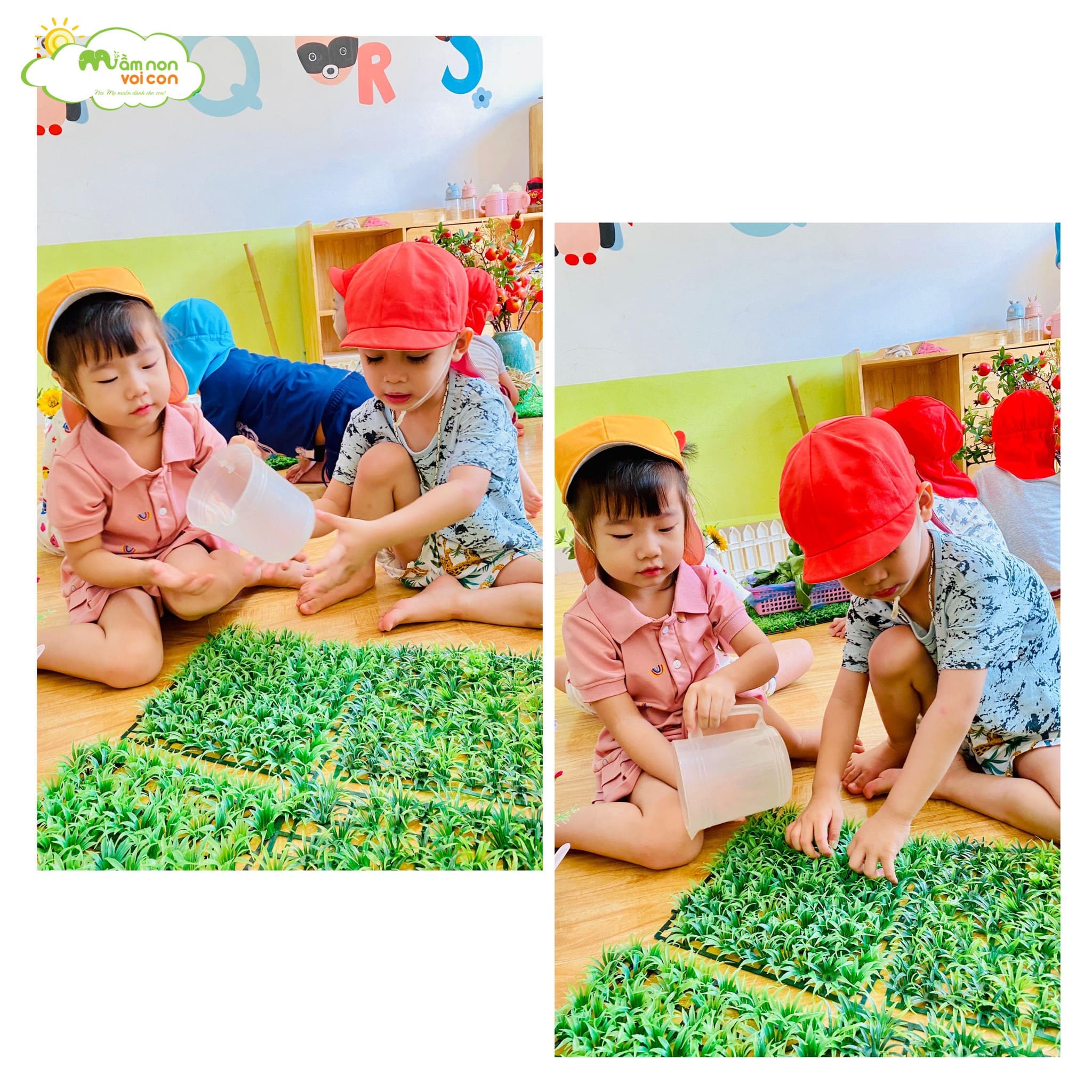 HOẠT ĐỘNG TRẢI NGHIỆM: MÔ HÌNH NÔNG TRẠI CỦA BÉ - TRƯỜNG MẦM NON VOI CON