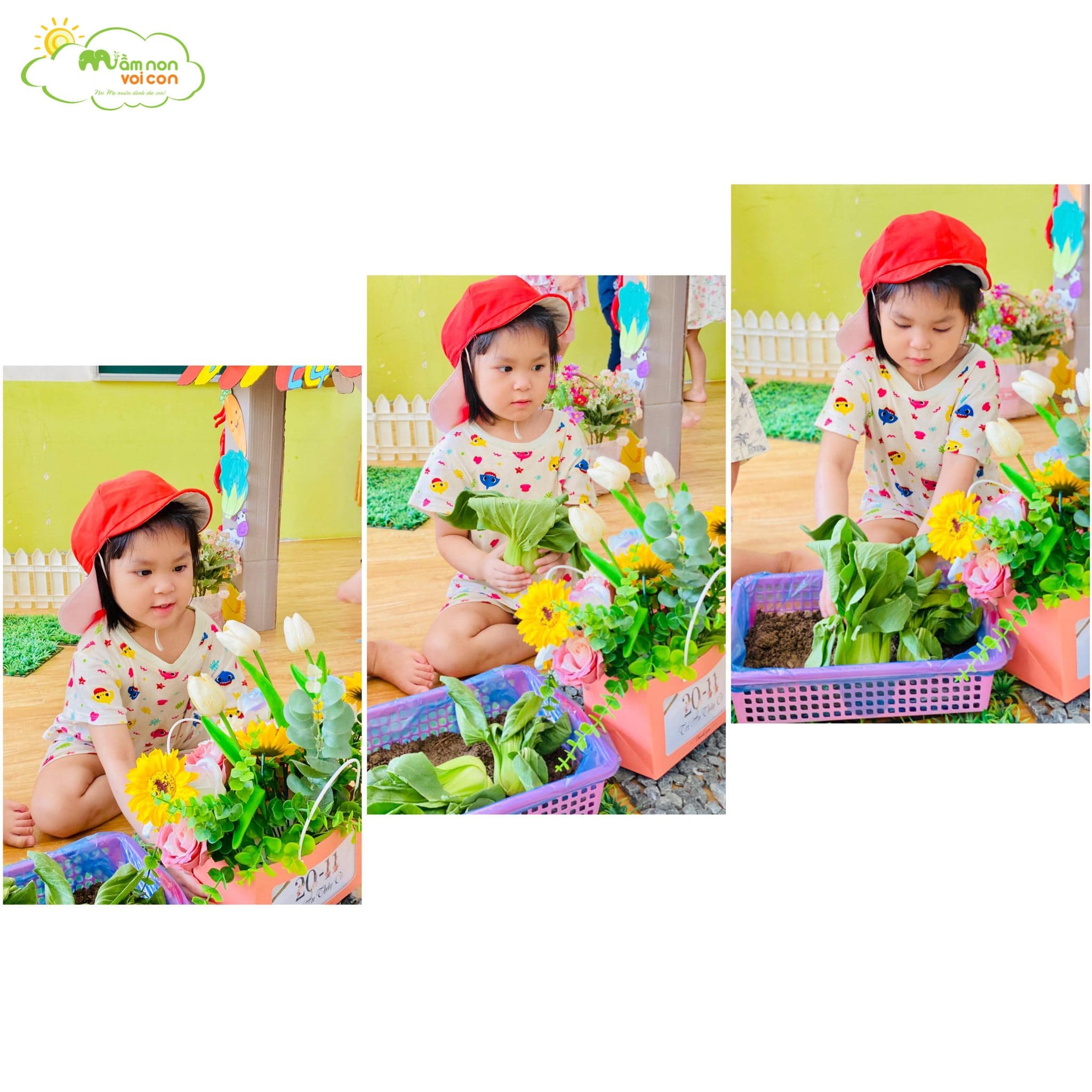 HOẠT ĐỘNG TRẢI NGHIỆM: MÔ HÌNH NÔNG TRẠI CỦA BÉ - TRƯỜNG MẦM NON VOI CON