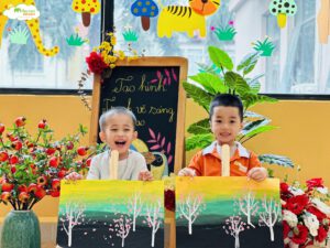 MỸ THUẬT: VẼ TRANH SÁNG TẠO - TRƯỜNG MẦM NON VOI CON