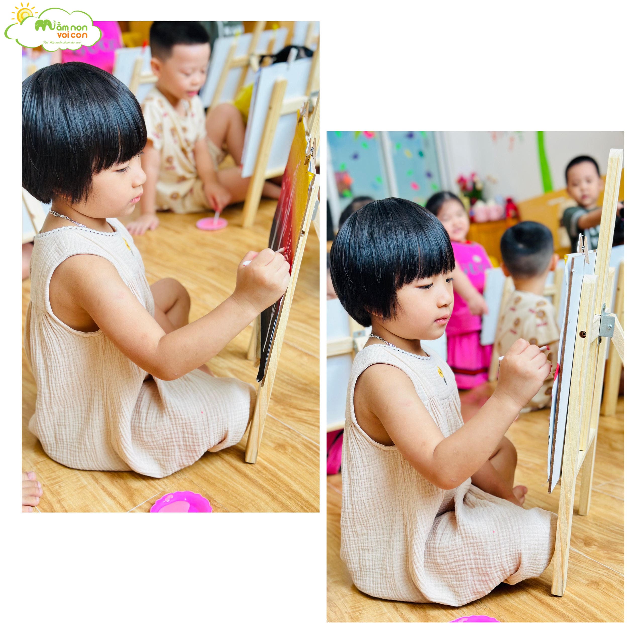 MỸ THUẬT: VẼ TRANH SÁNG TẠO - TRƯỜNG MẦM NON VOI CON