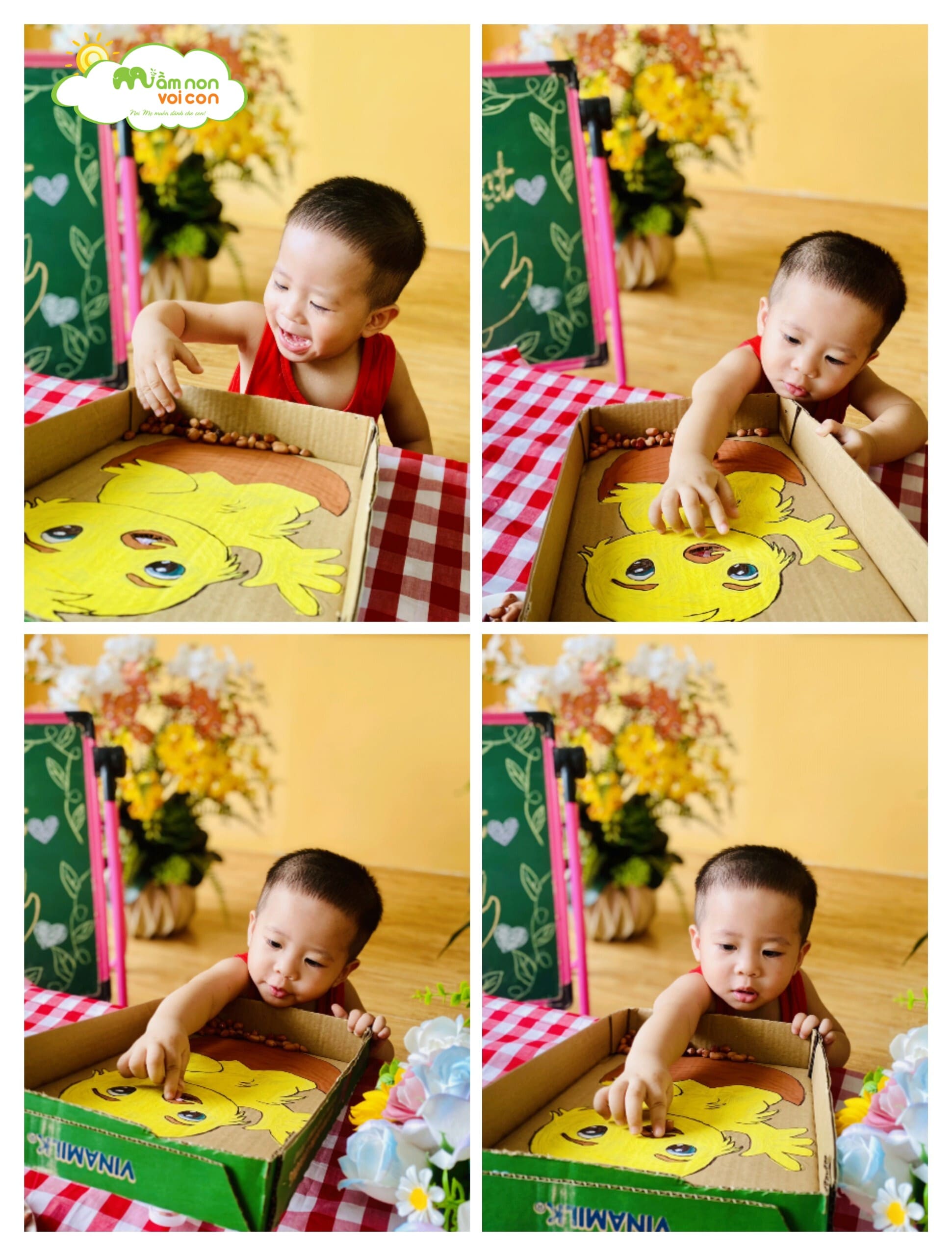 BÉ CHƠI TRÒ CHƠI: “GÀ ĂN HẠT” - TRƯỜNG MẦM NON VOI CON