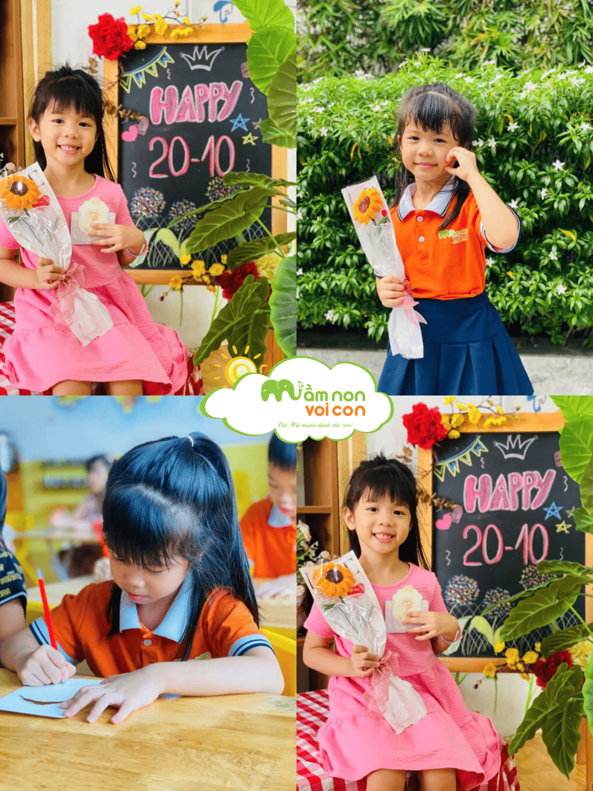 CHÀO MỪNG NGÀY PHỤ NỮ VIỆT NAM 20/10 CHÀO MỪNG NGÀY PHỤ NỮ VIỆT NAM 20/10 - TRƯỜNG MẦM NON VOI CON