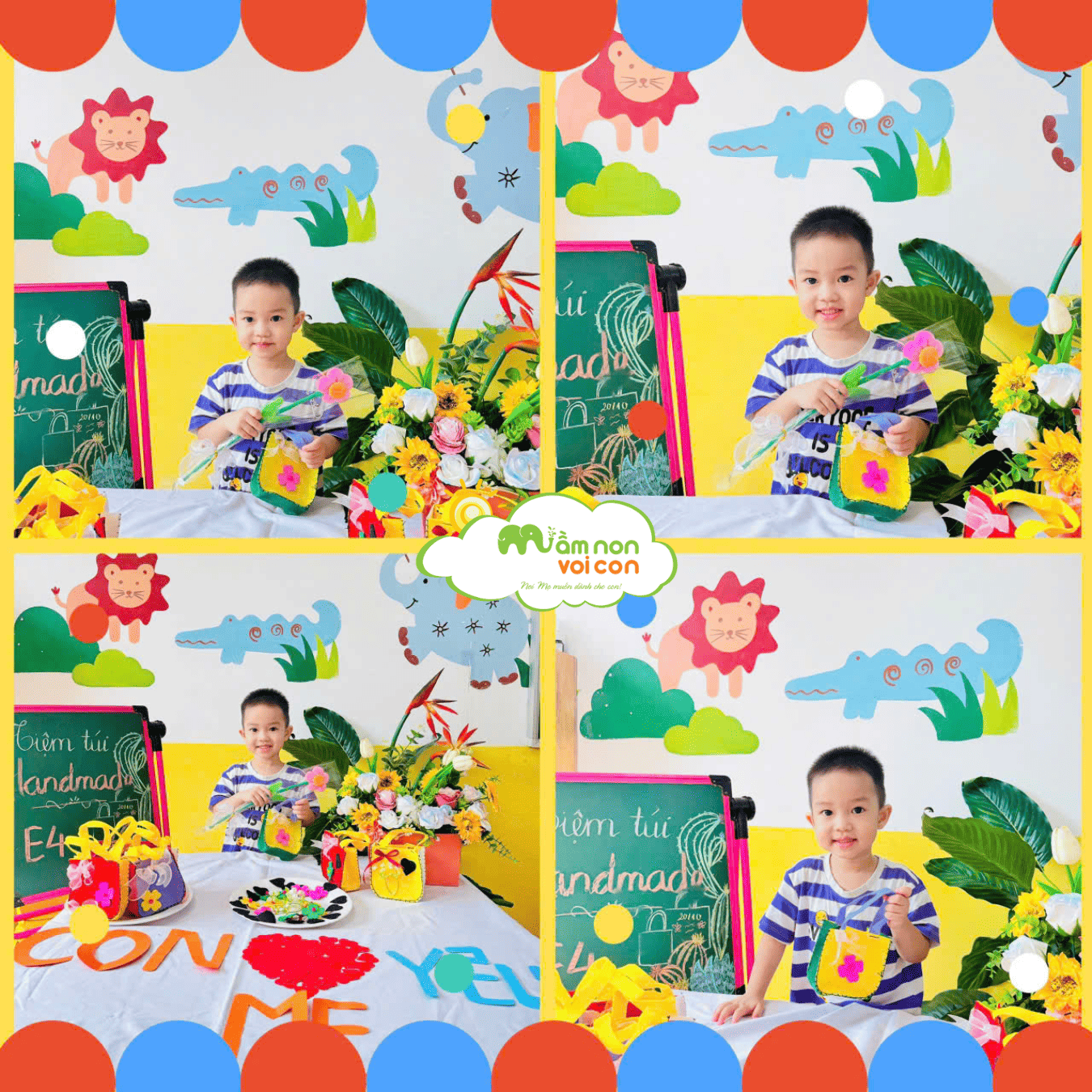 CÁC CON LỚP E4 TỰ TAY LÀM MÓN QUÀ TẶNG MẸ CÁC CON LỚP E4 TỰ TAY LÀM MÓN QUÀ TẶNG MẸ - TRƯỜNG MẦM NON VOI CON