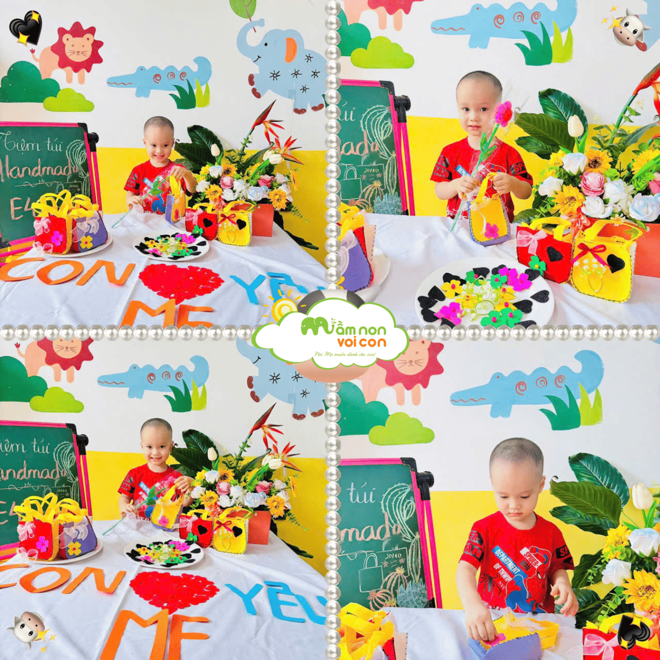 CÁC CON LỚP E4 TỰ TAY LÀM MÓN QUÀ TẶNG MẸ CÁC CON LỚP E4 TỰ TAY LÀM MÓN QUÀ TẶNG MẸ - TRƯỜNG MẦM NON VOI CON