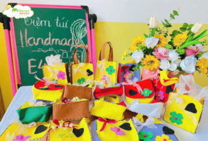 CÁC CON LỚP E4 TỰ TAY LÀM MÓN QUÀ TẶNG MẸ - TRƯỜNG MẦM NON VOI CON