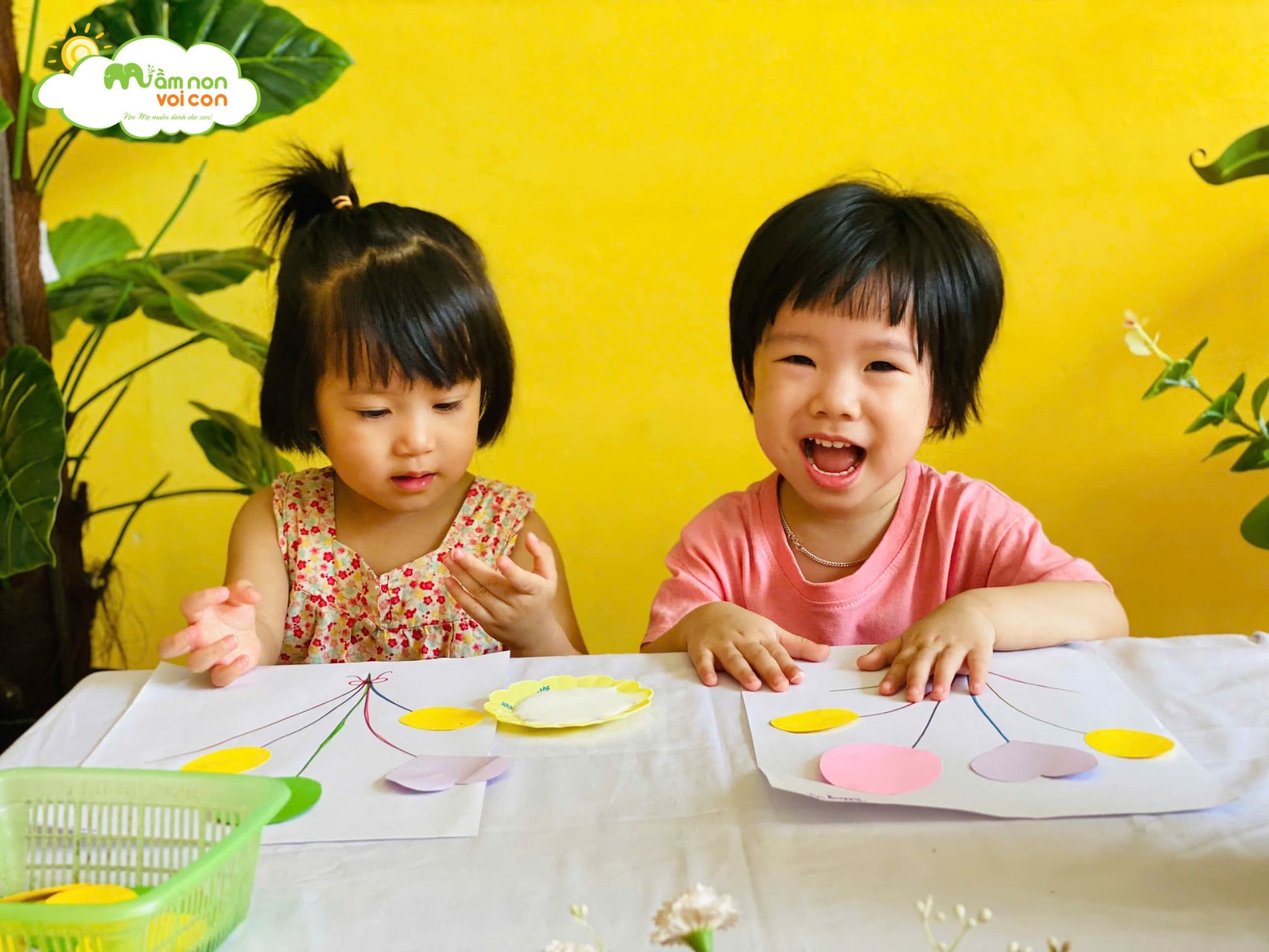 TẠO HÌNH DÁN BÓNG BAY - LỚP E3 - TRƯỜNG MẦM NON VOI CON