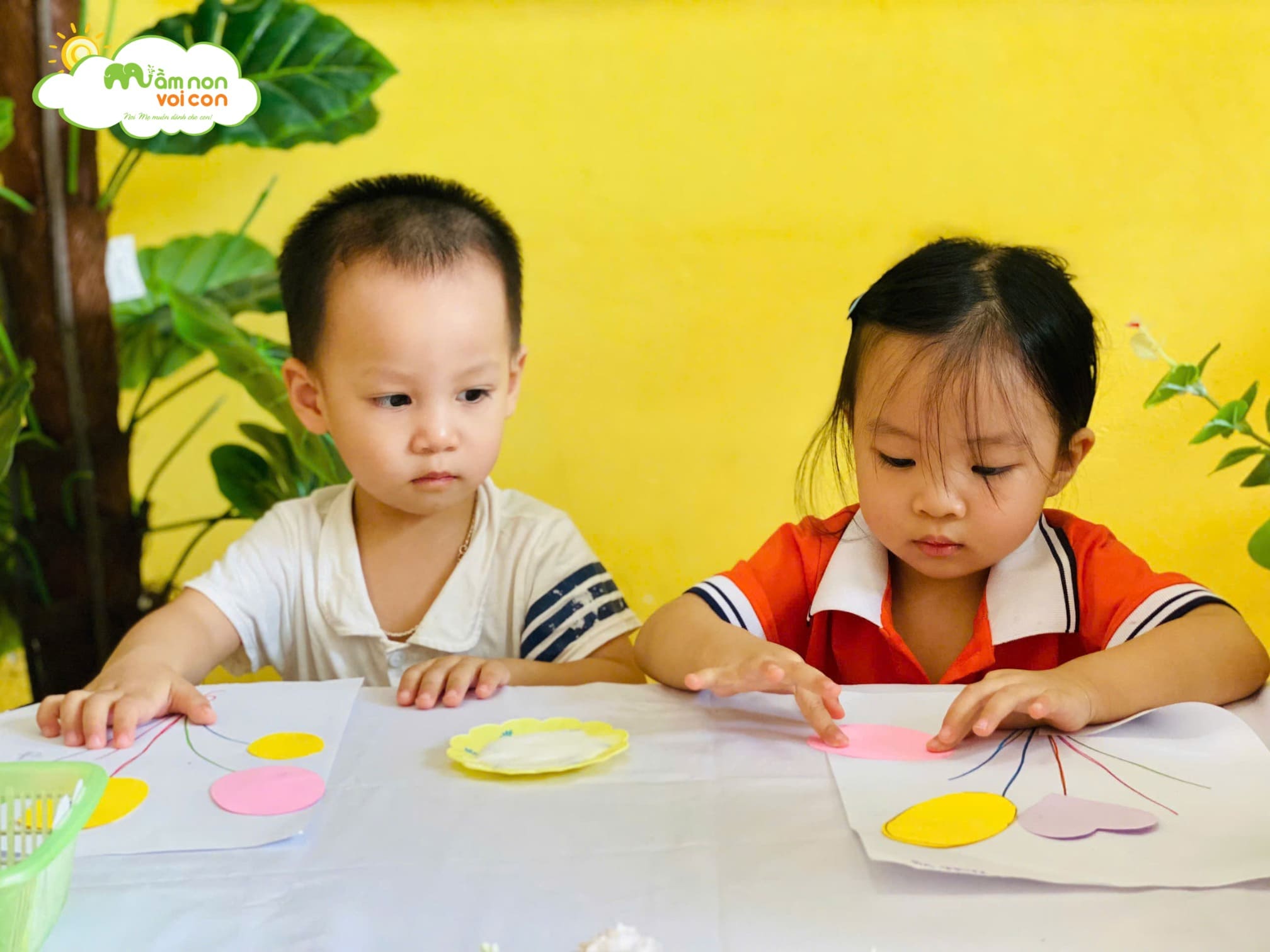 TẠO HÌNH DÁN BÓNG BAY - LỚP E3 - TRƯỜNG MẦM NON VOI CON