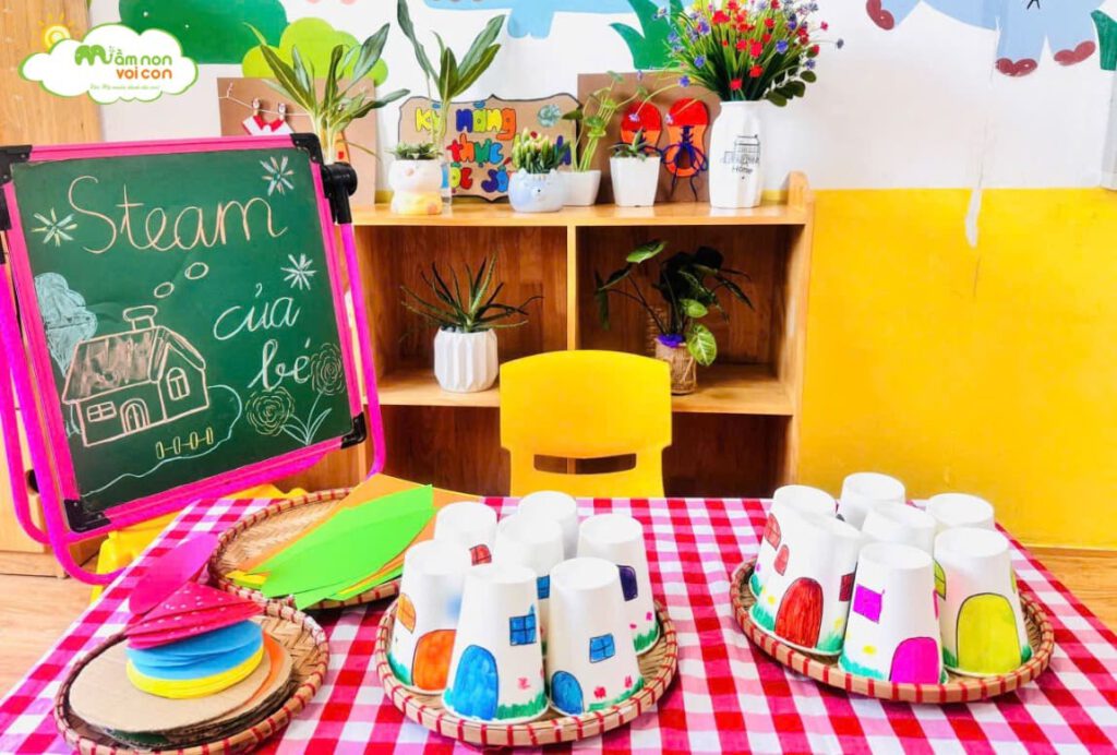 STEAM SÁNG TẠO NGÔI NHÀ CỦA BÉ - TRƯỜNG MẦM NON VOI CON
