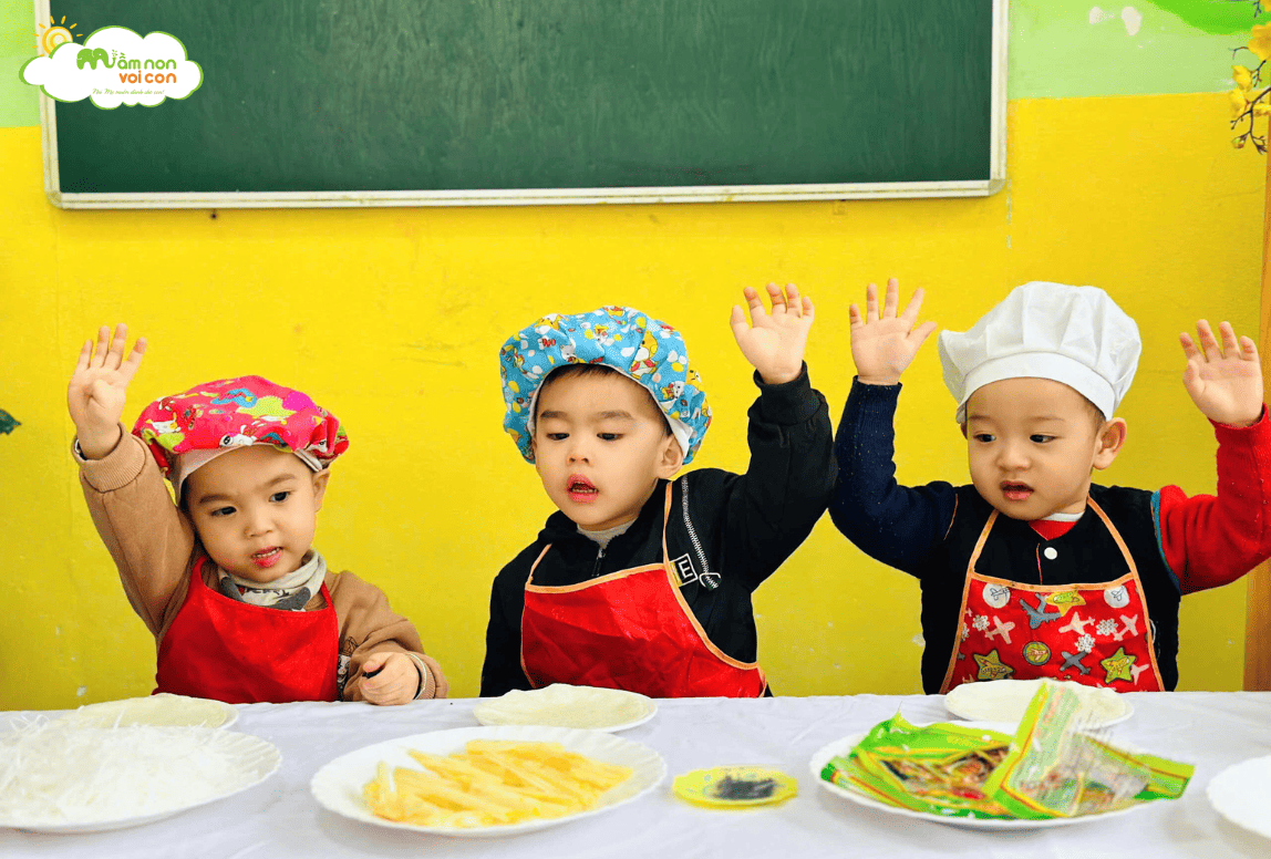 TRẢI NGHIỆM CÙNG TEAM E3: “BÉ LÀM BÒ BÍA” - TRƯỜNG MẦM NON VOI CON