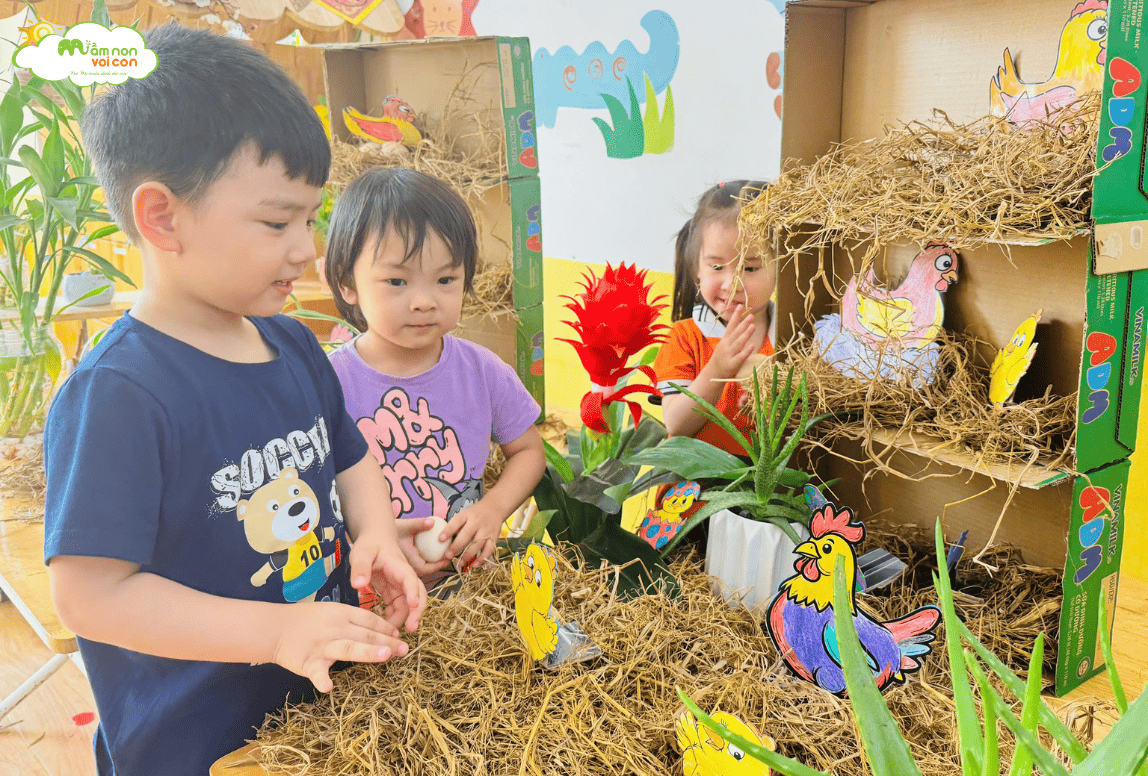 STEAM: “TRANG TRẠI GÀ E4” - TRƯỜNG MẦM NON VOI CON