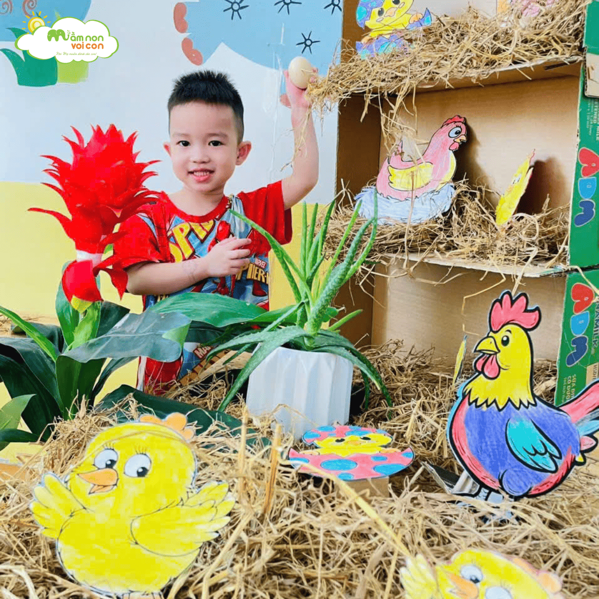 STEAM: “TRANG TRẠI GÀ E4” - TRƯỜNG MẦM NON VOI CON