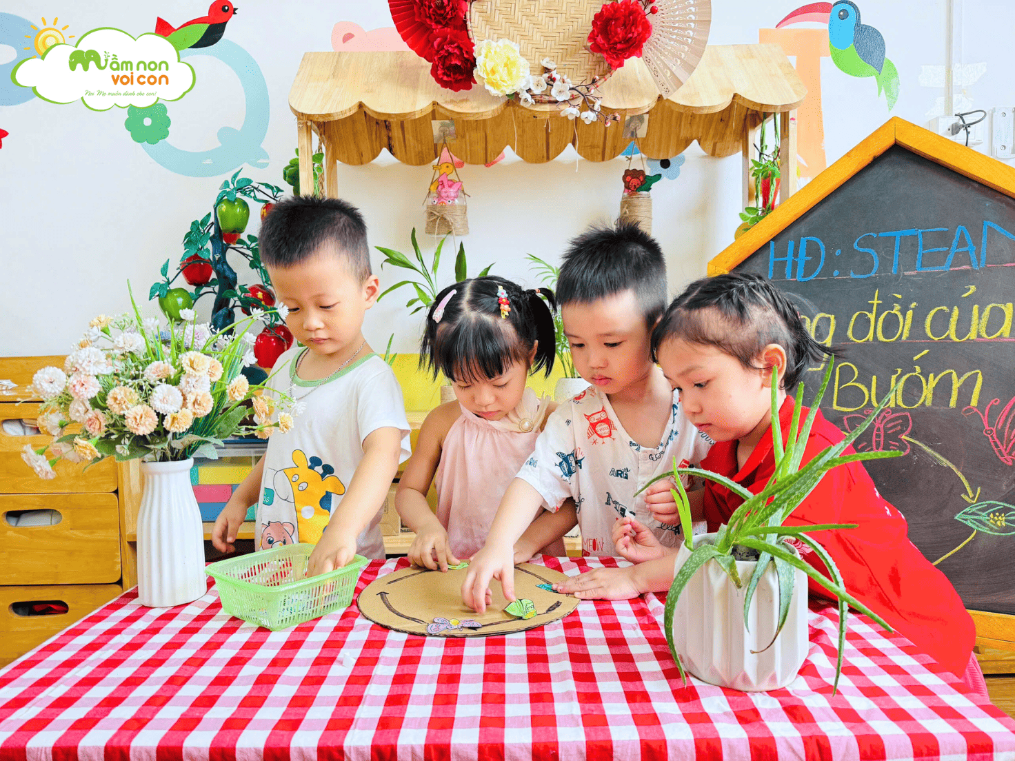 STEAM: “VÒNG ĐỜI CỦA BƯỚM” STEAM: “VÒNG ĐỜI CỦA BƯỚM” - TRƯỜNG MẦM NON VOI CON