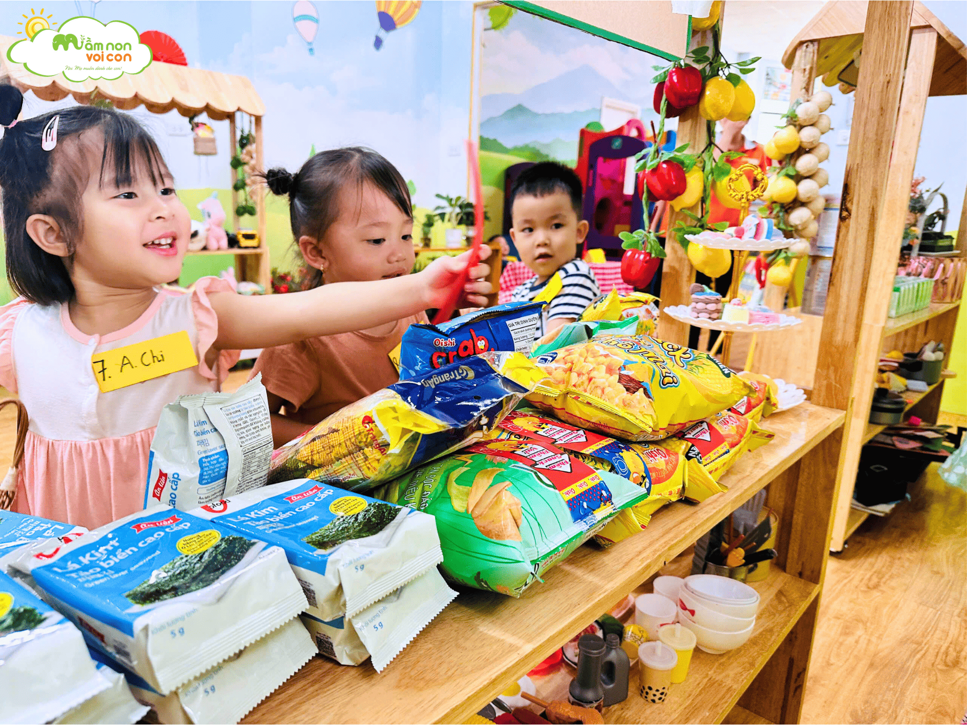 MỞ CỬA SIÊU THỊ MINI – TRẢI NGHIỆM LÀM NGƯỜI LỚN CỦA CÁC BÉ E5 - TRƯỜNG MẦM NON VOI CON