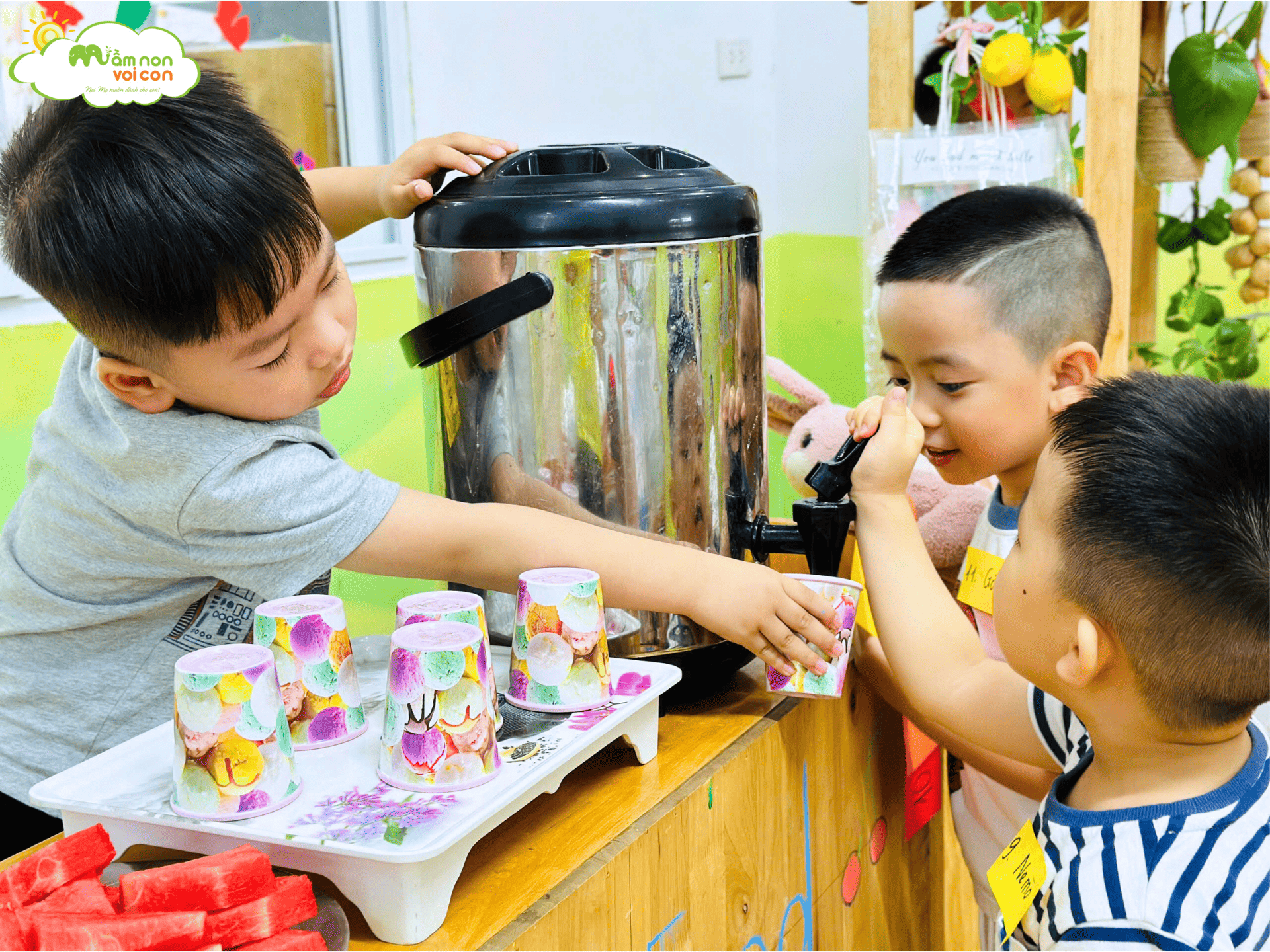 MỞ CỬA SIÊU THỊ MINI – TRẢI NGHIỆM LÀM NGƯỜI LỚN CỦA CÁC BÉ E5 - TRƯỜNG MẦM NON VOI CON