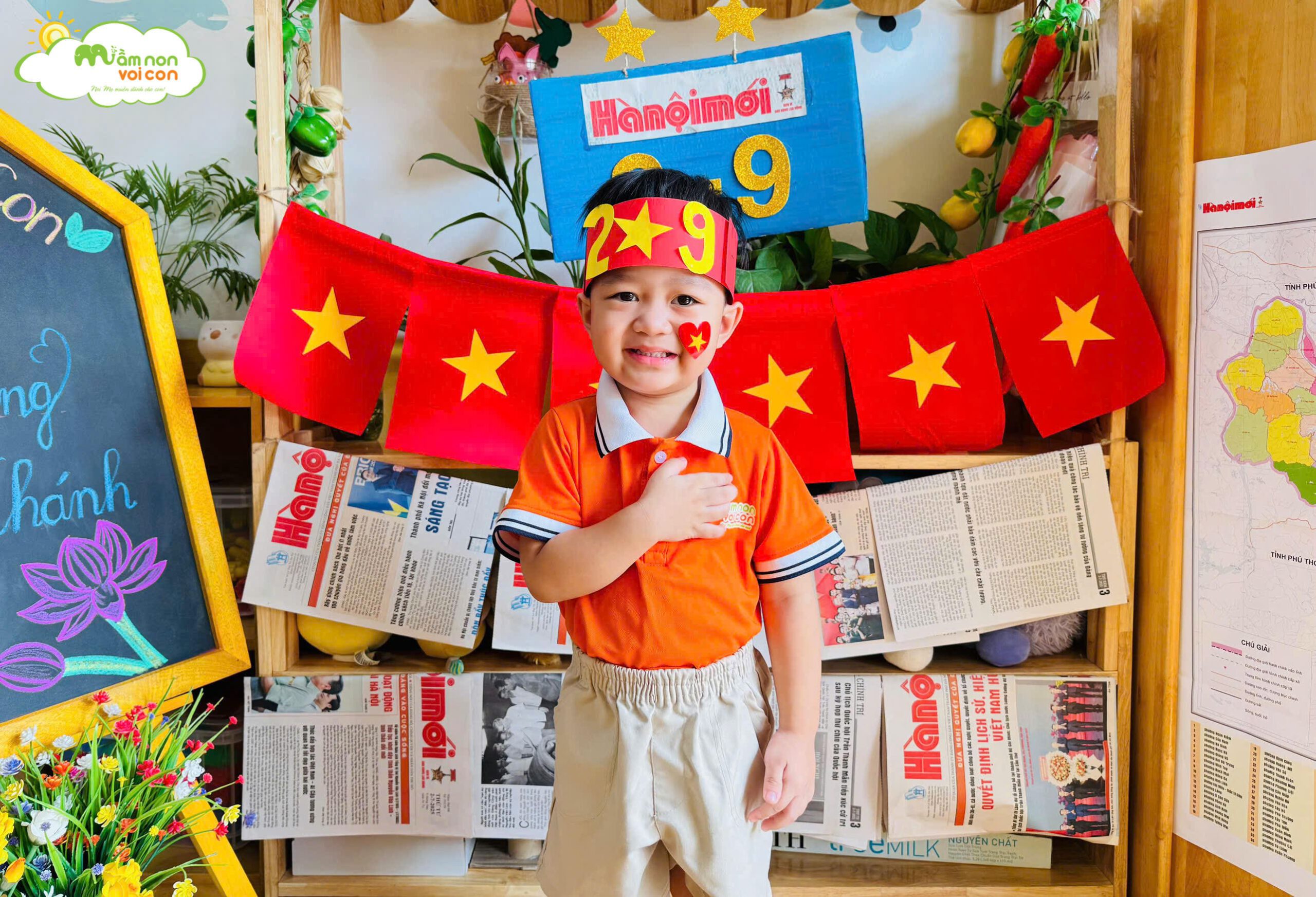 CHÀO MỪNG QUỐC KHÁNH 2/9 – TỔ QUỐC TRONG TIM - TRƯỜNG MẦM NON VOI CON