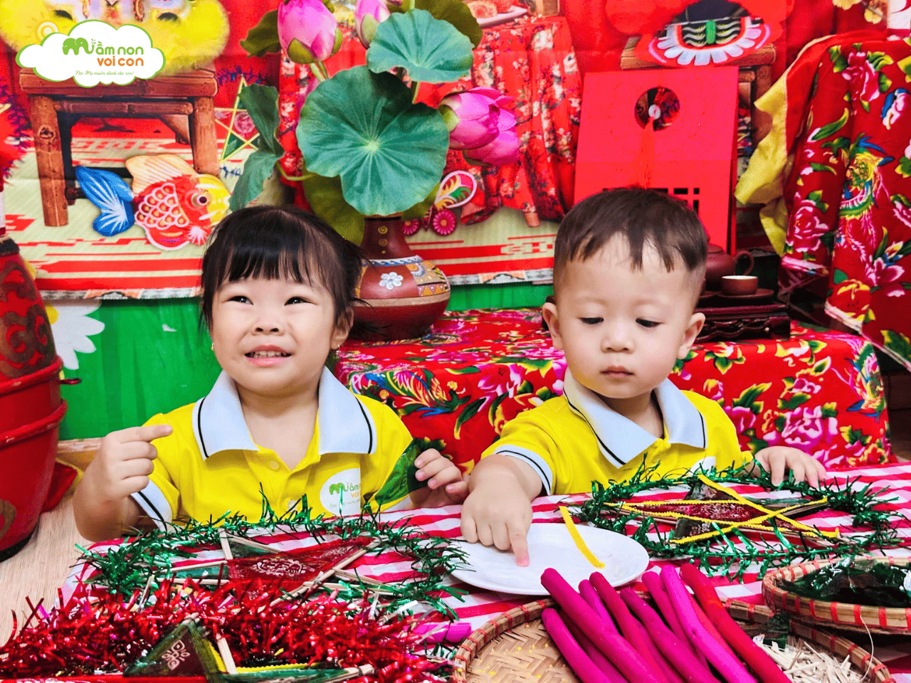 BÉ LỚP E3 KHÉO TAY LÀM ĐÈN ÔNG SAO TRUYỀN THỐNG - TRƯỜNG MẦM NON VOI CON