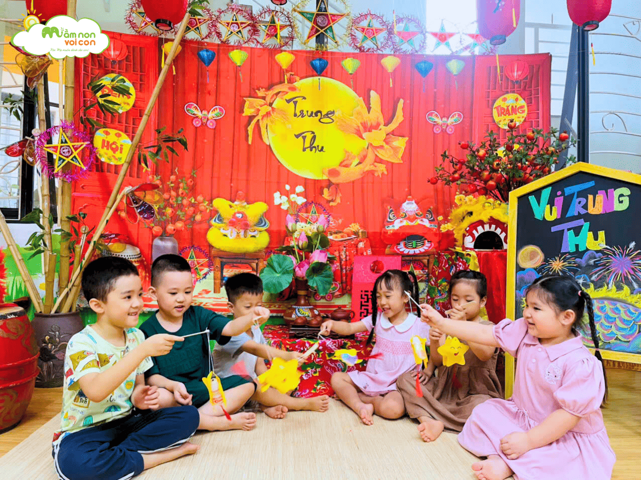 VUI TRUNG THU CÙNG CÁC BÉ LỚP E7 VUI TRUNG THU CÙNG CÁC BÉ LỚP E7 - TRƯỜNG MẦM NON VOI CON