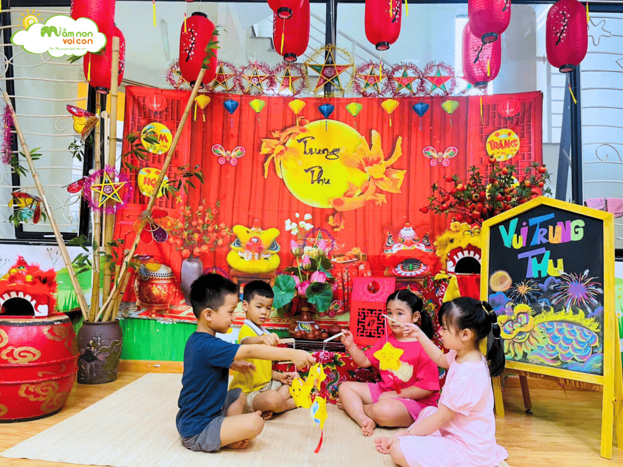 VUI TRUNG THU CÙNG CÁC BÉ LỚP E7 VUI TRUNG THU CÙNG CÁC BÉ LỚP E7 - TRƯỜNG MẦM NON VOI CON