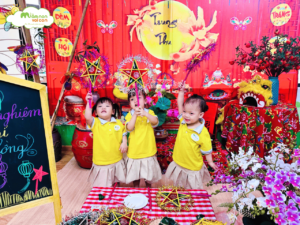 BÉ LỚP E3 KHÉO TAY LÀM ĐÈN ÔNG SAO TRUYỀN THỐNG - TRƯỜNG MẦM NON VOI CON